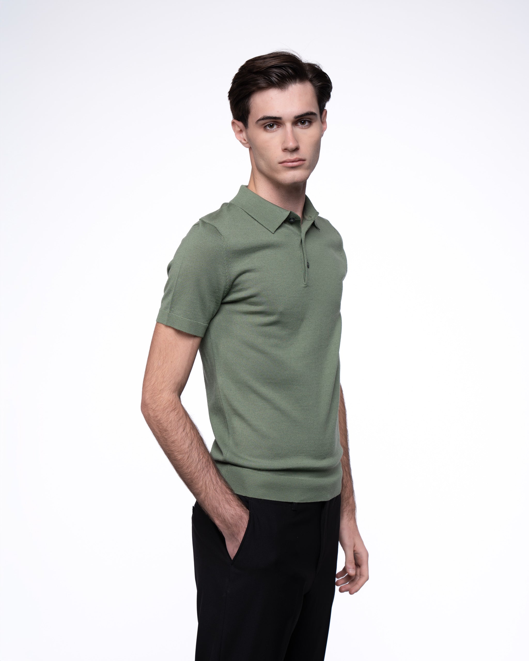 Monaco Short Sleeve Polo Khaki