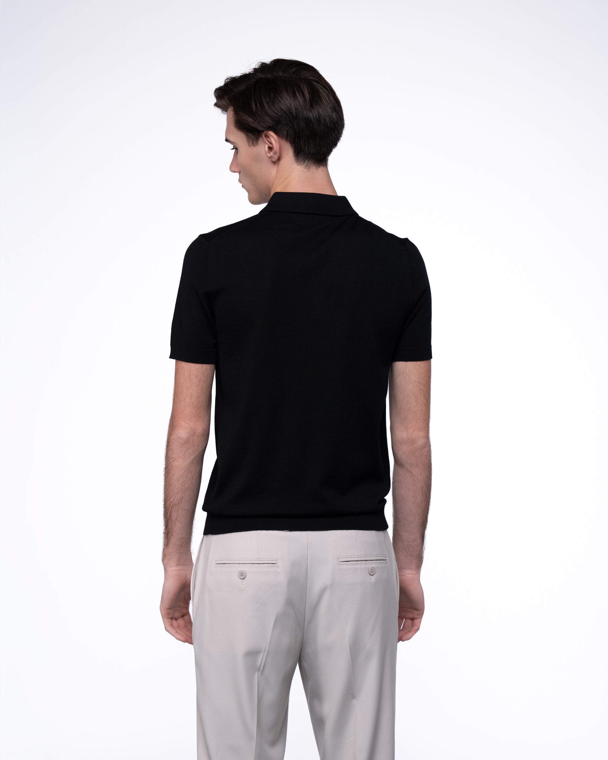 Monaco Short Sleeve Polo Black