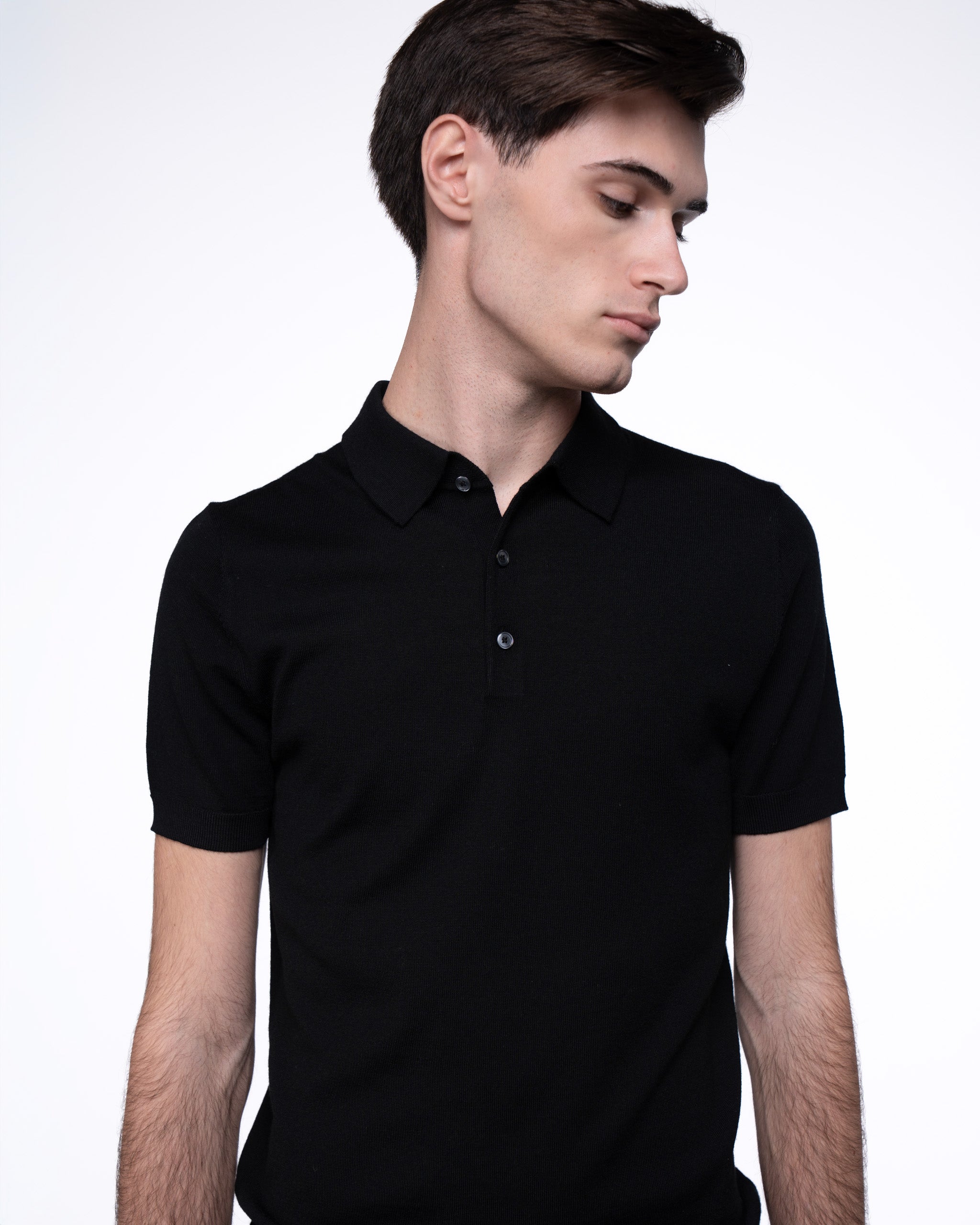 Monaco Short Sleeve Polo Black