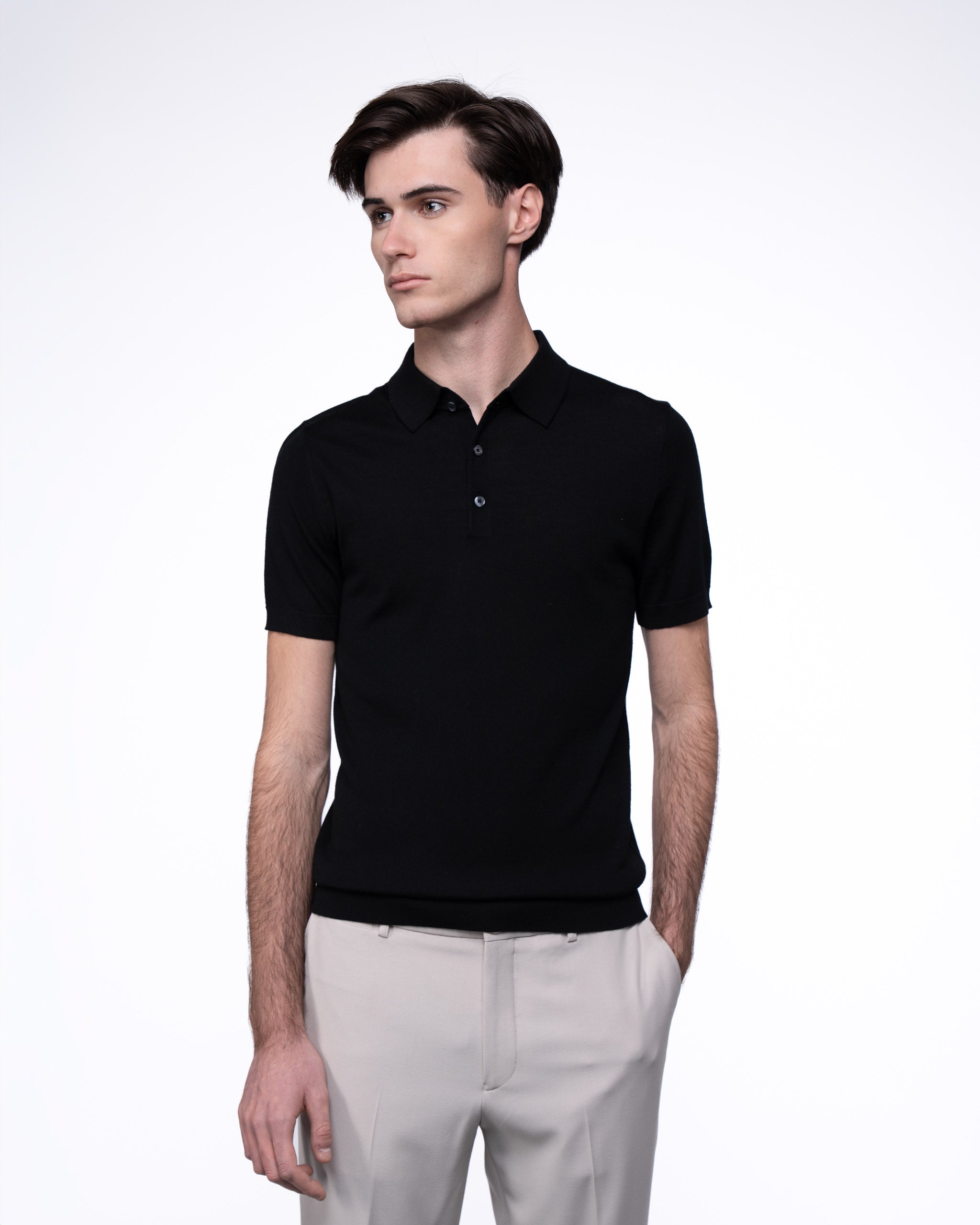 Monaco Short Sleeve Polo Black