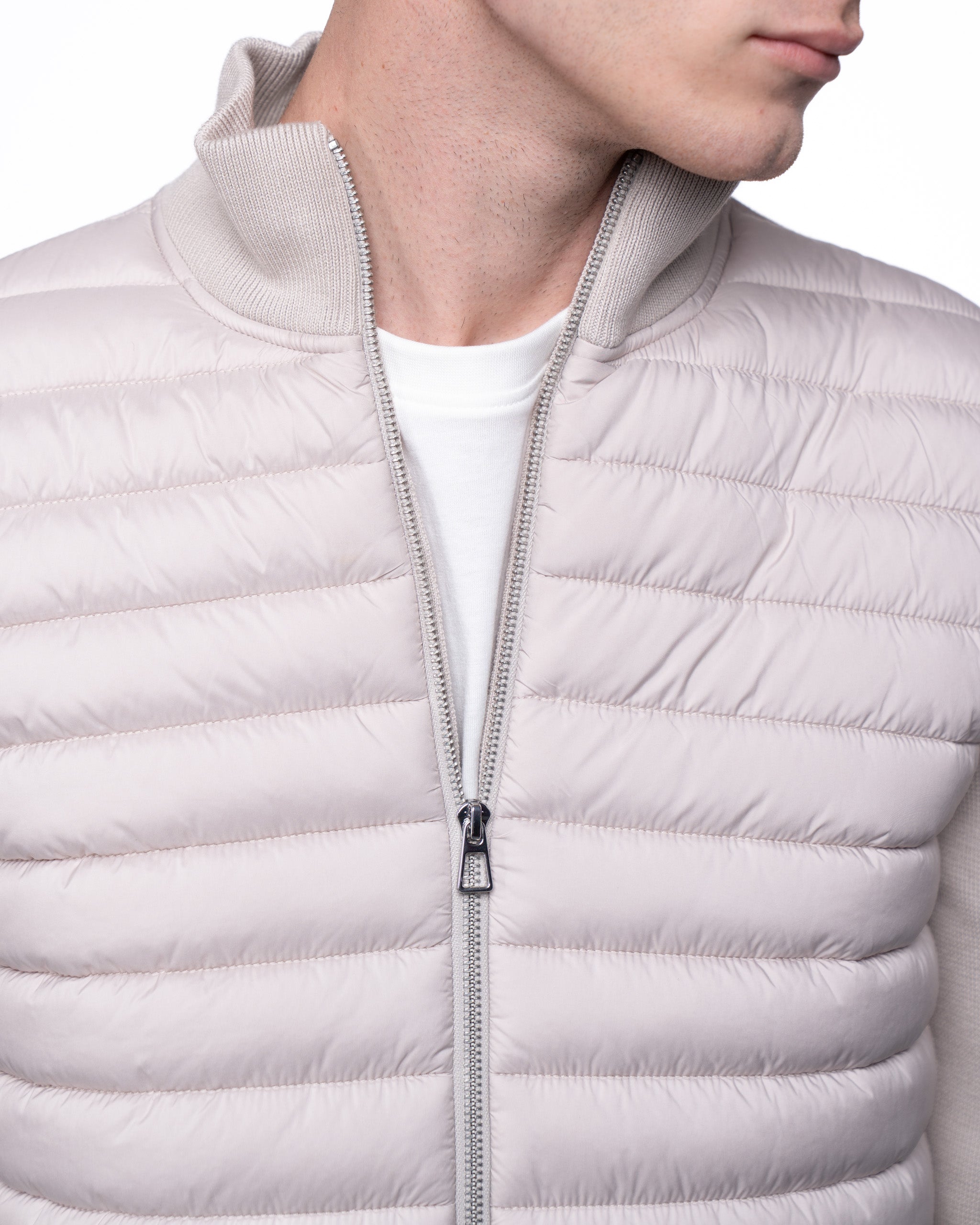 Avallon Padded Cardigan Ecru