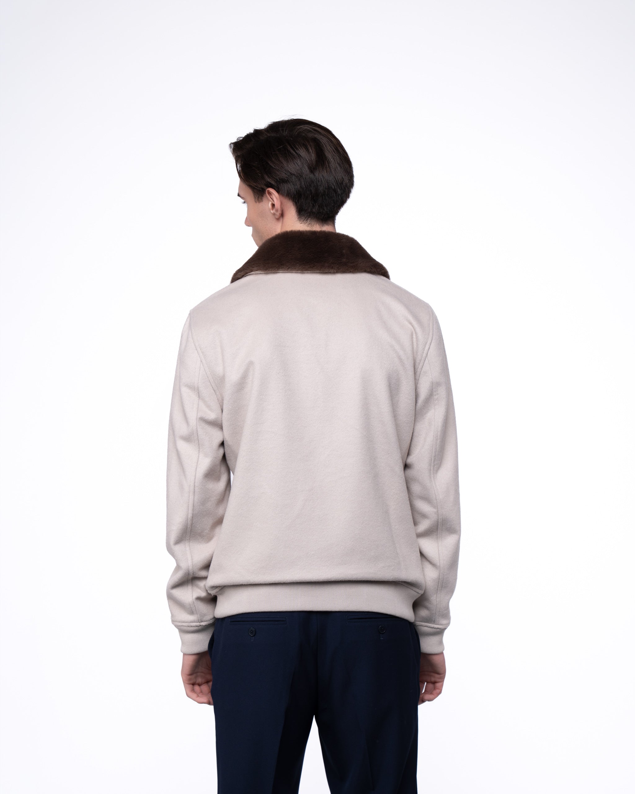 Constance Fur Jacket Ecru