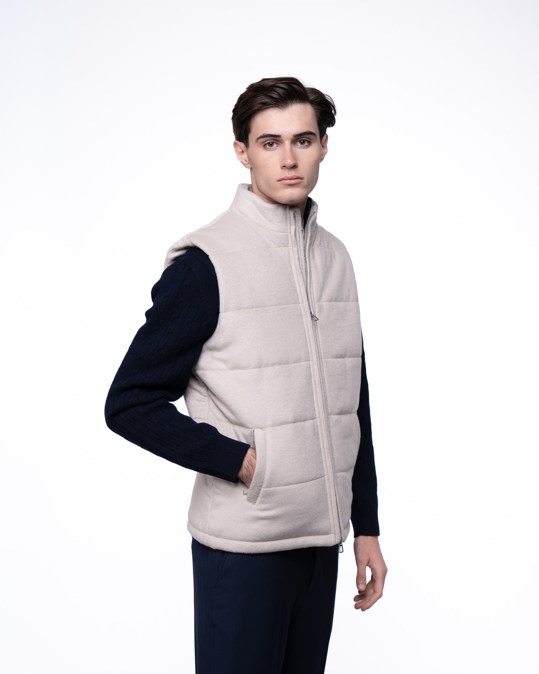 Riva Gilet Ecru