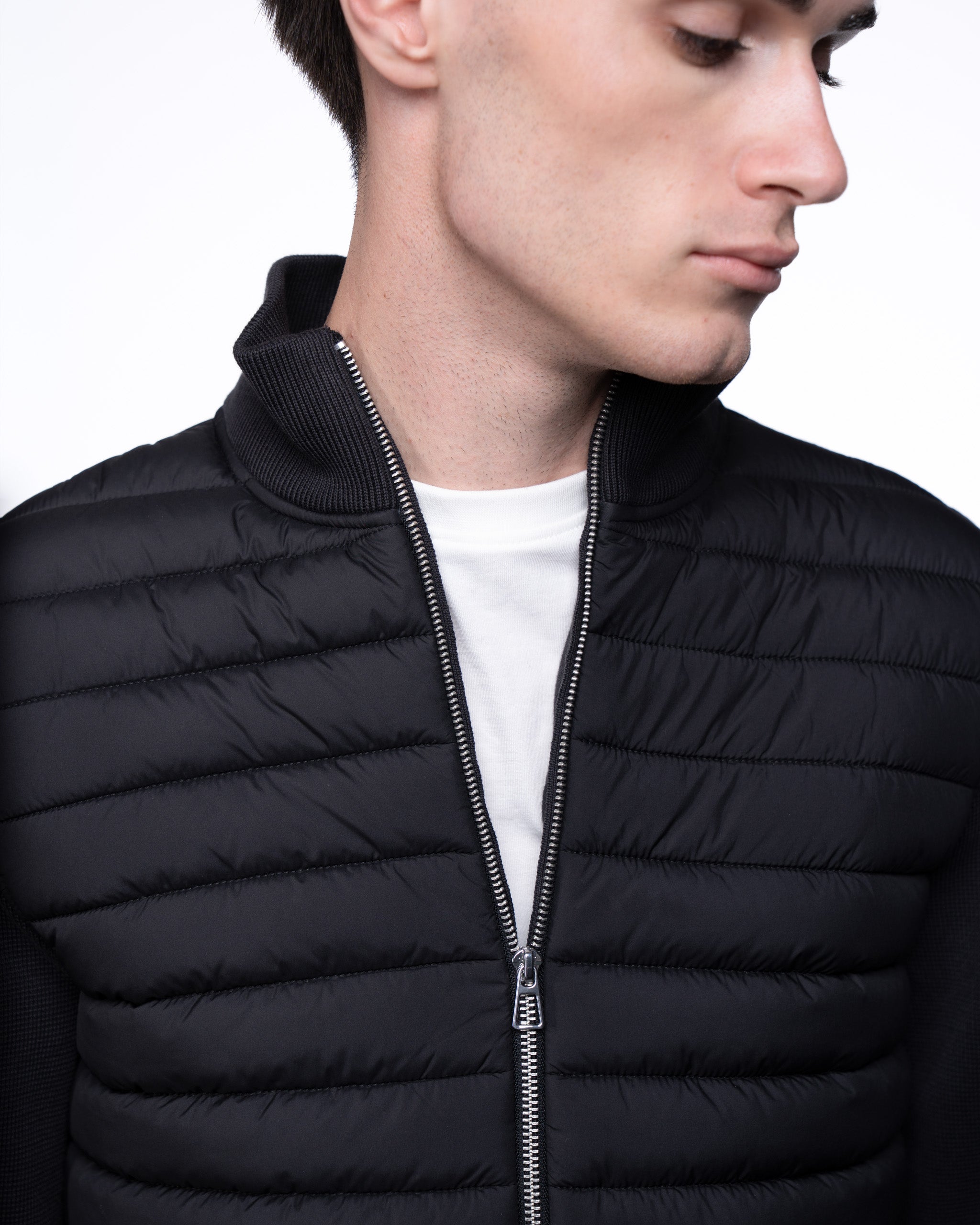 Avallon Padded Cardigan Black