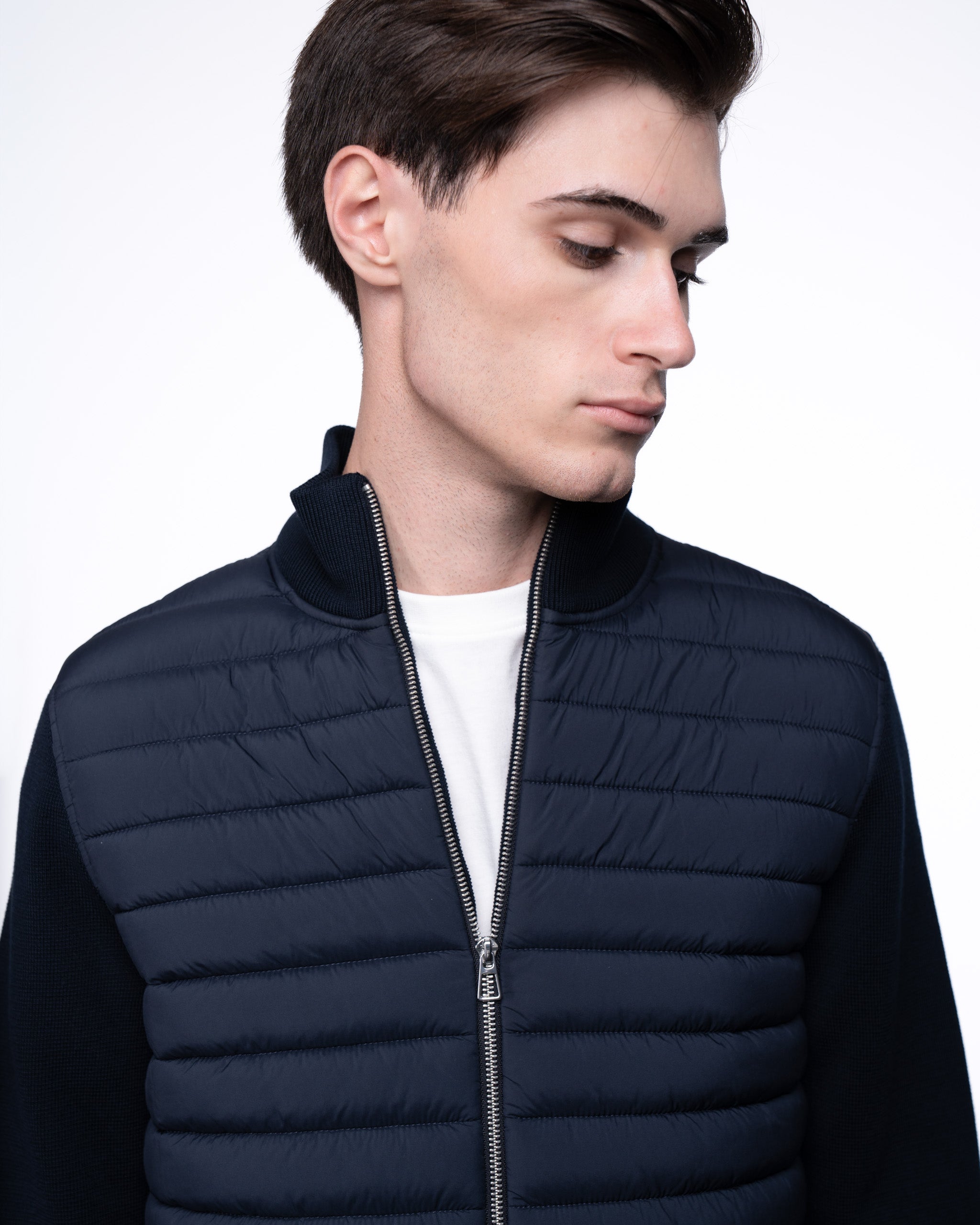 Avallon Padded Cardigan Navy