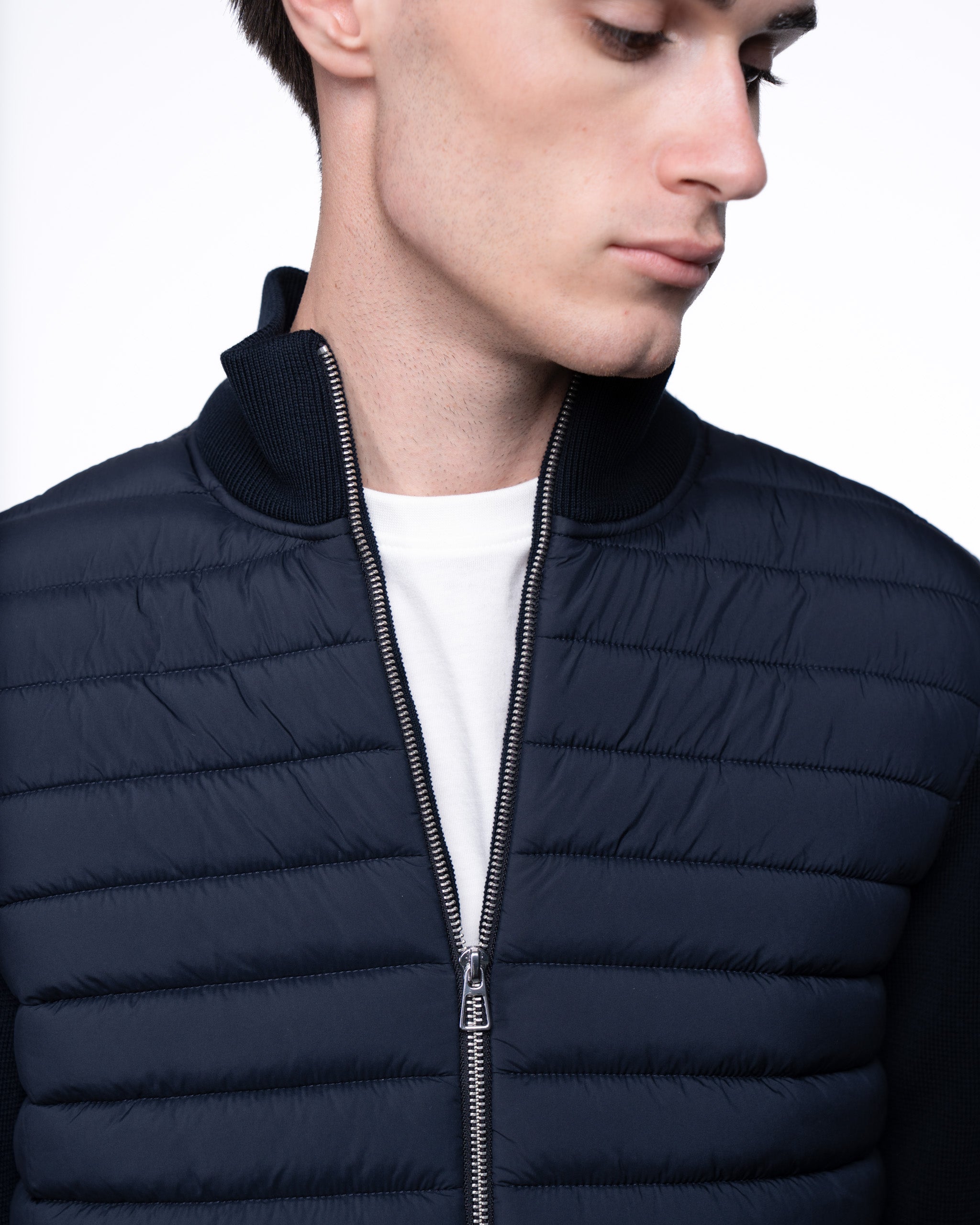 Avallon Padded Cardigan Navy