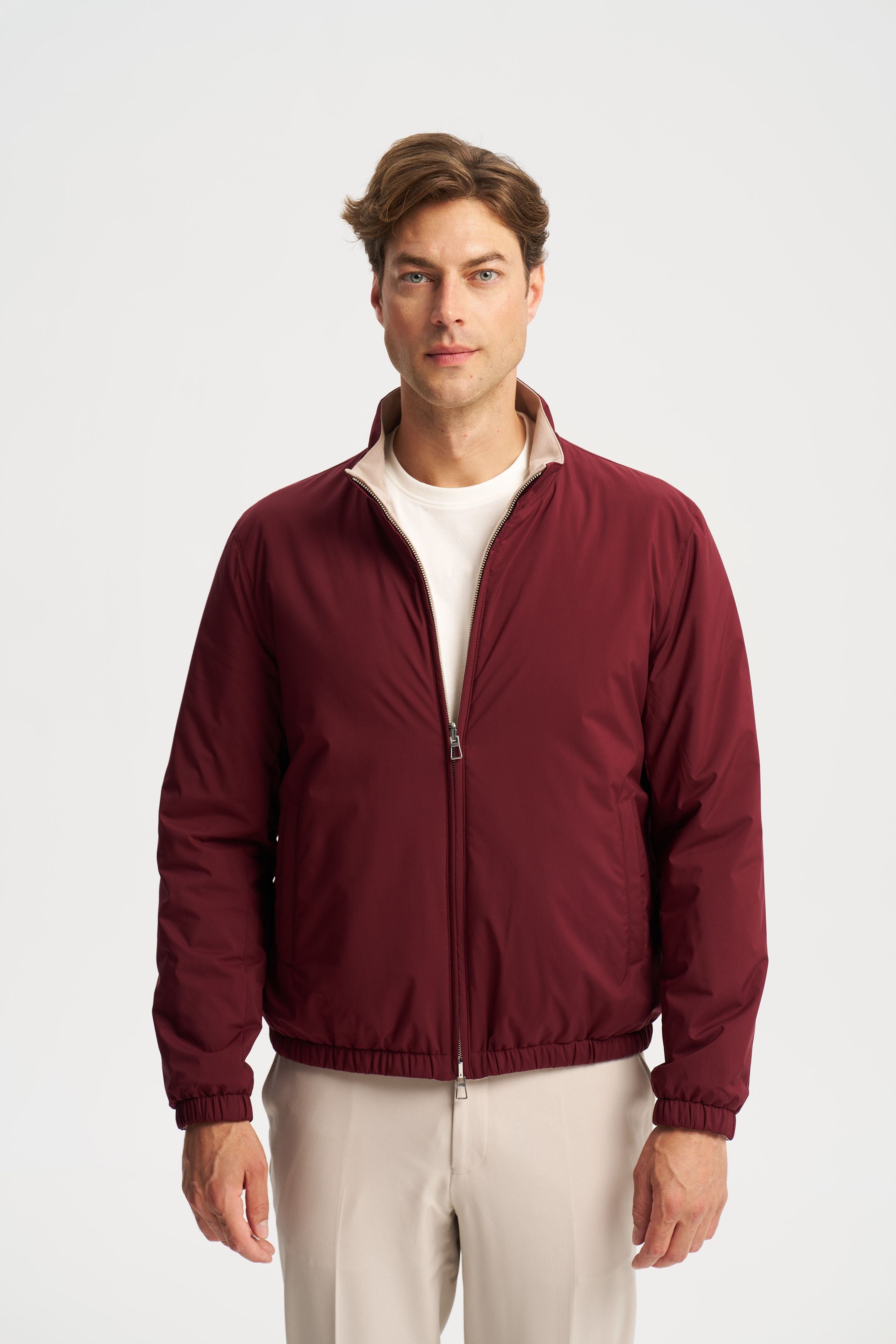 Como Reversible Jacket Burgundy