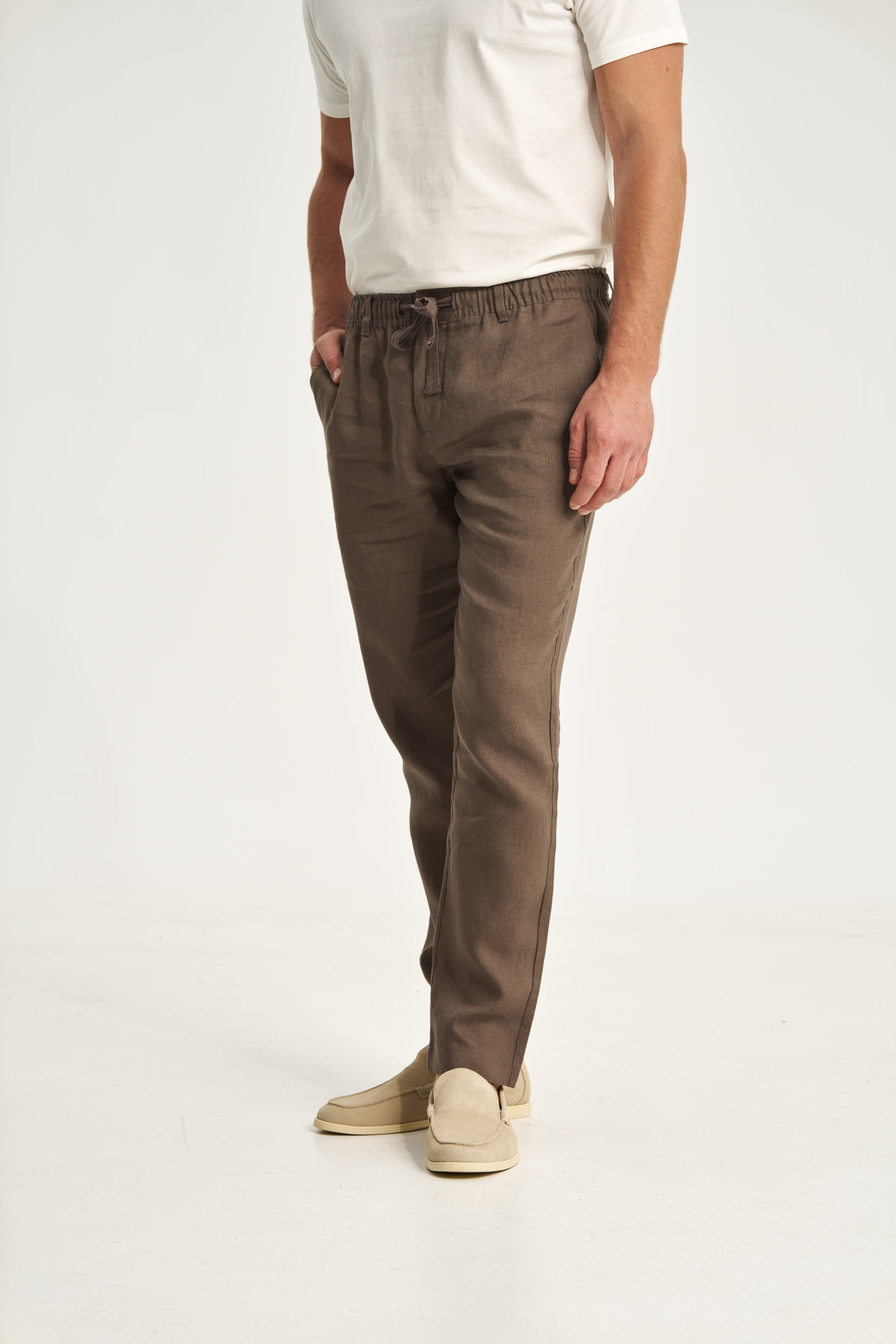 Linen Trousers Brown