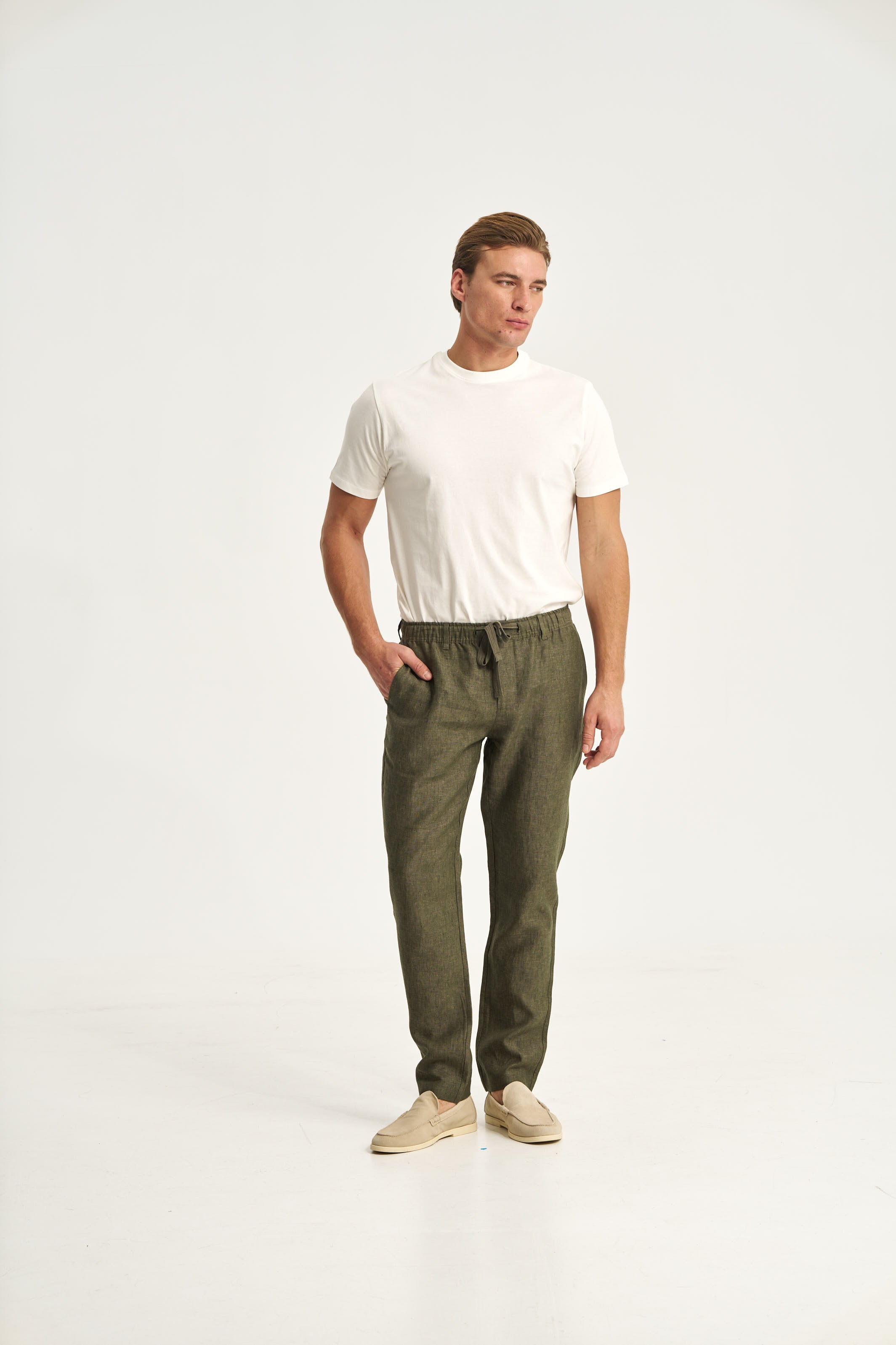 Linen Trousers Green