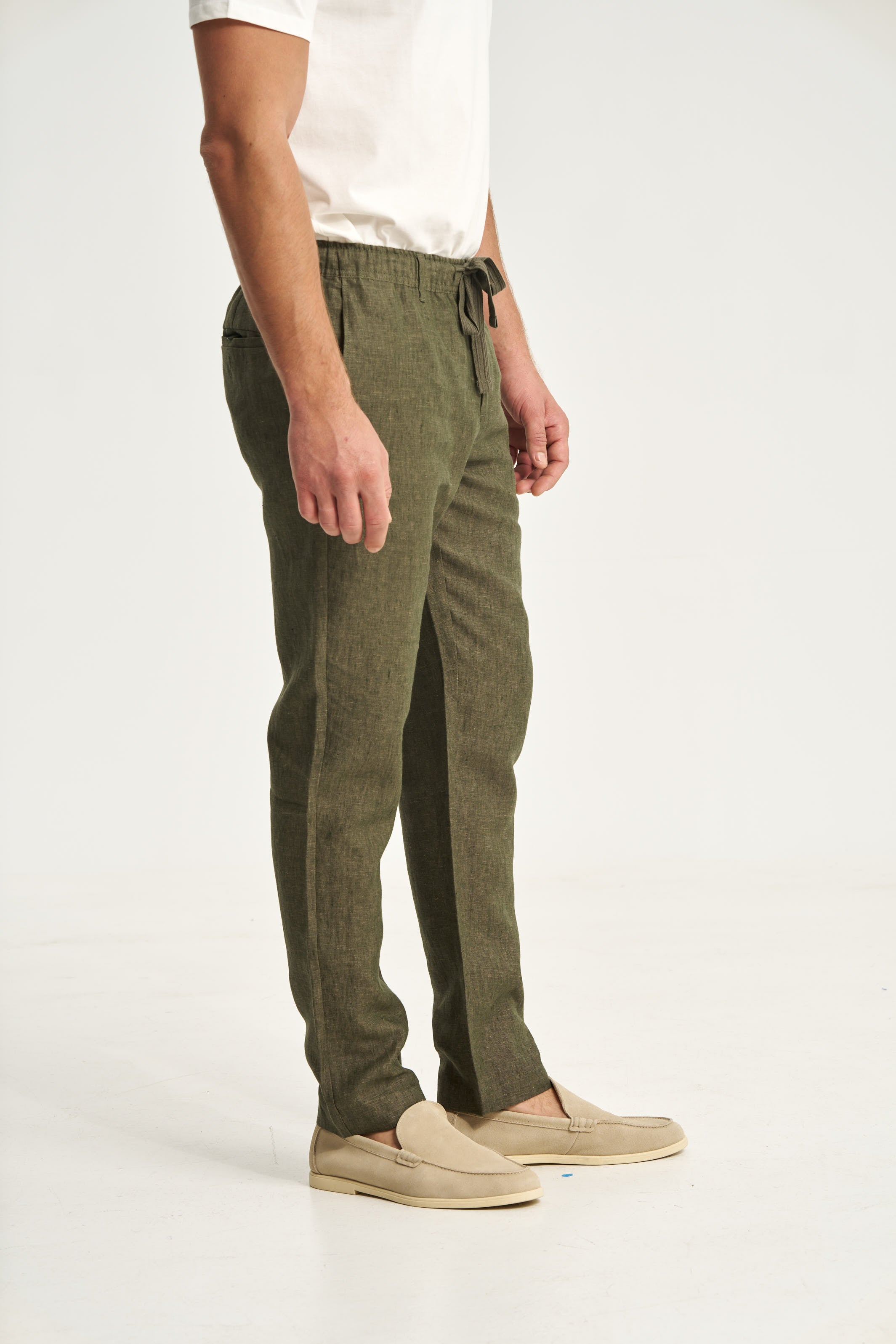 Linen Trousers Green
