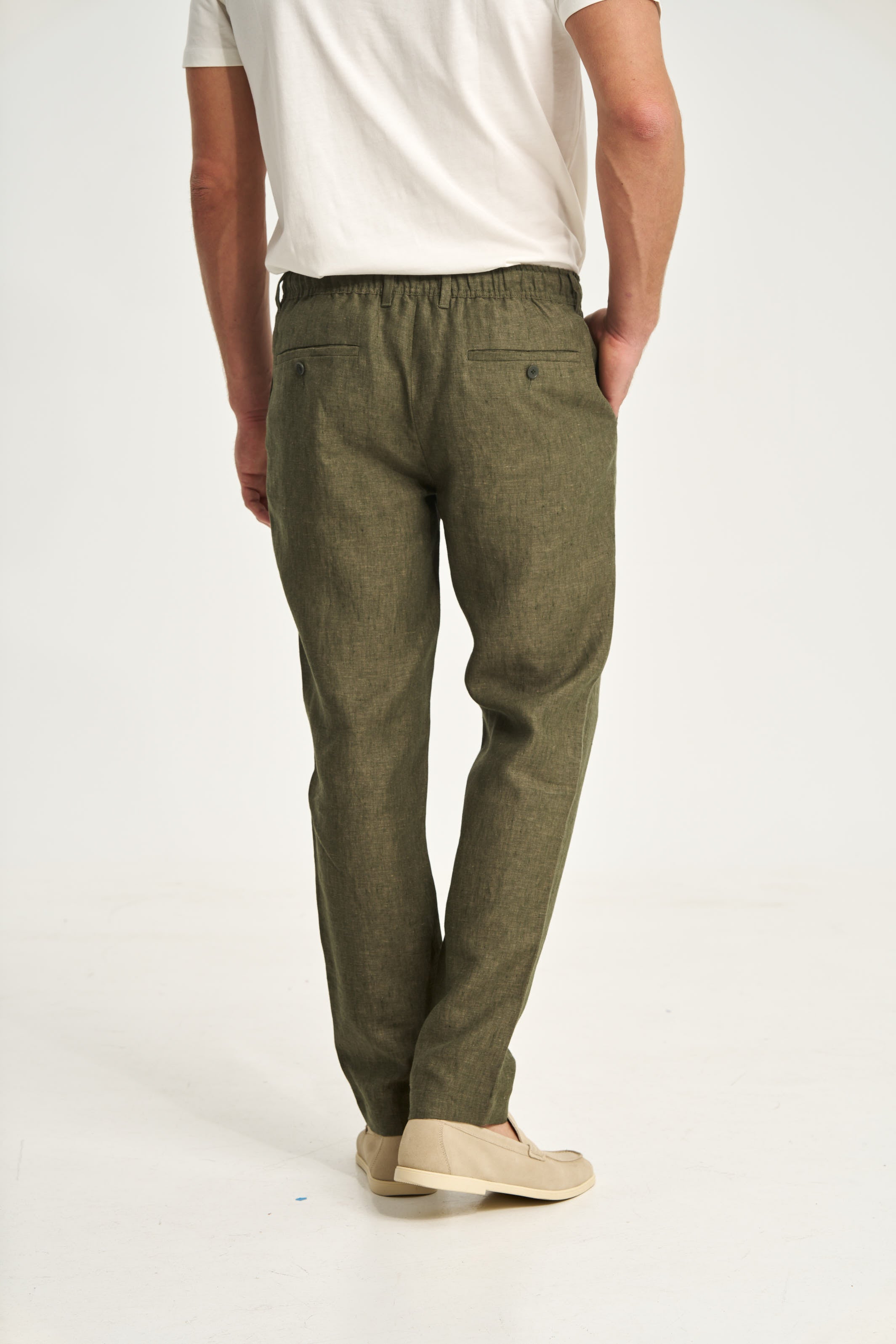 Linen Trousers Green