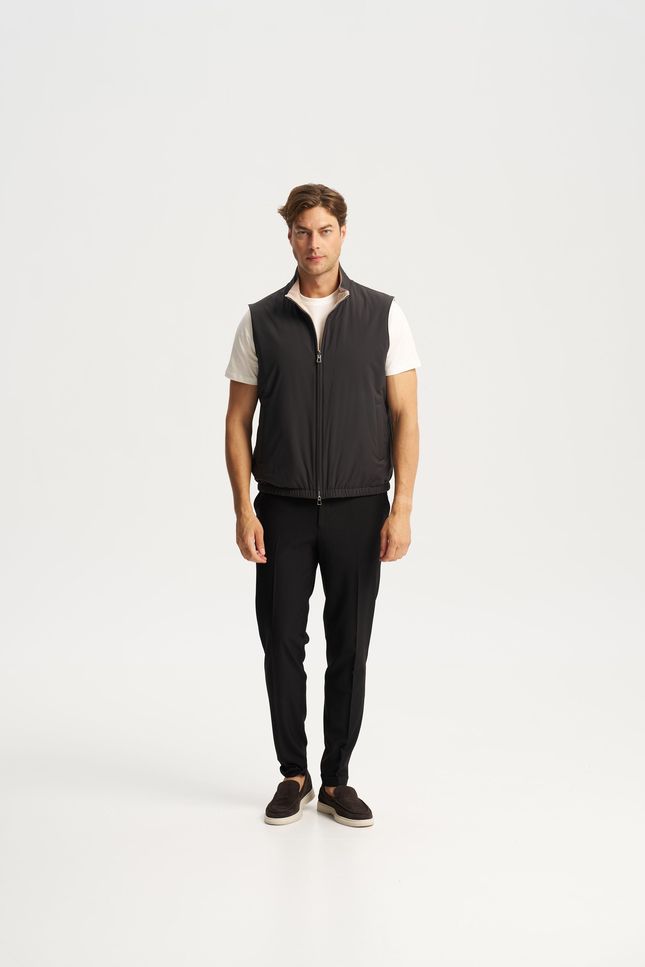 Como Reversible Vest Black