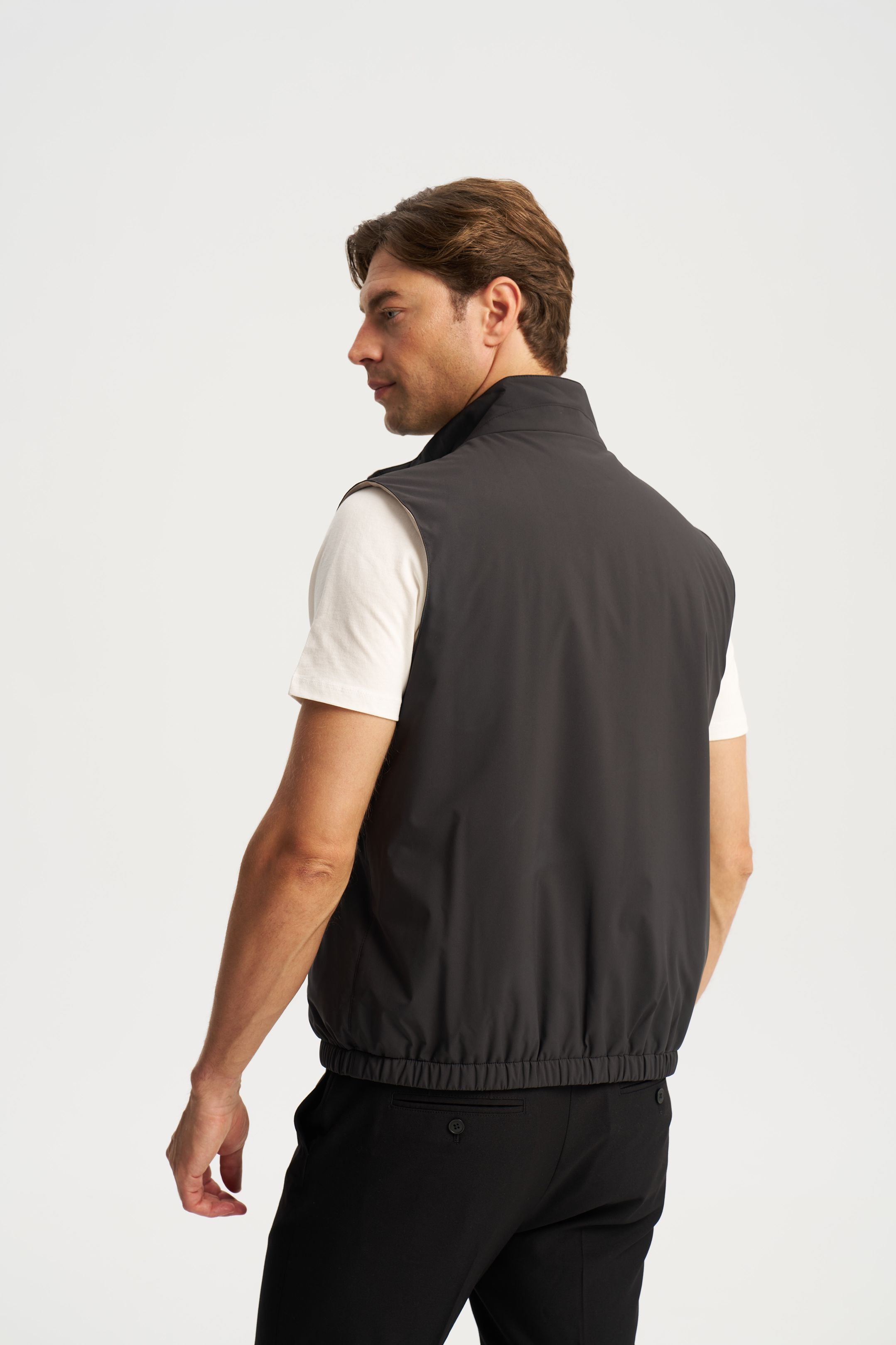 Como Reversible Vest Black