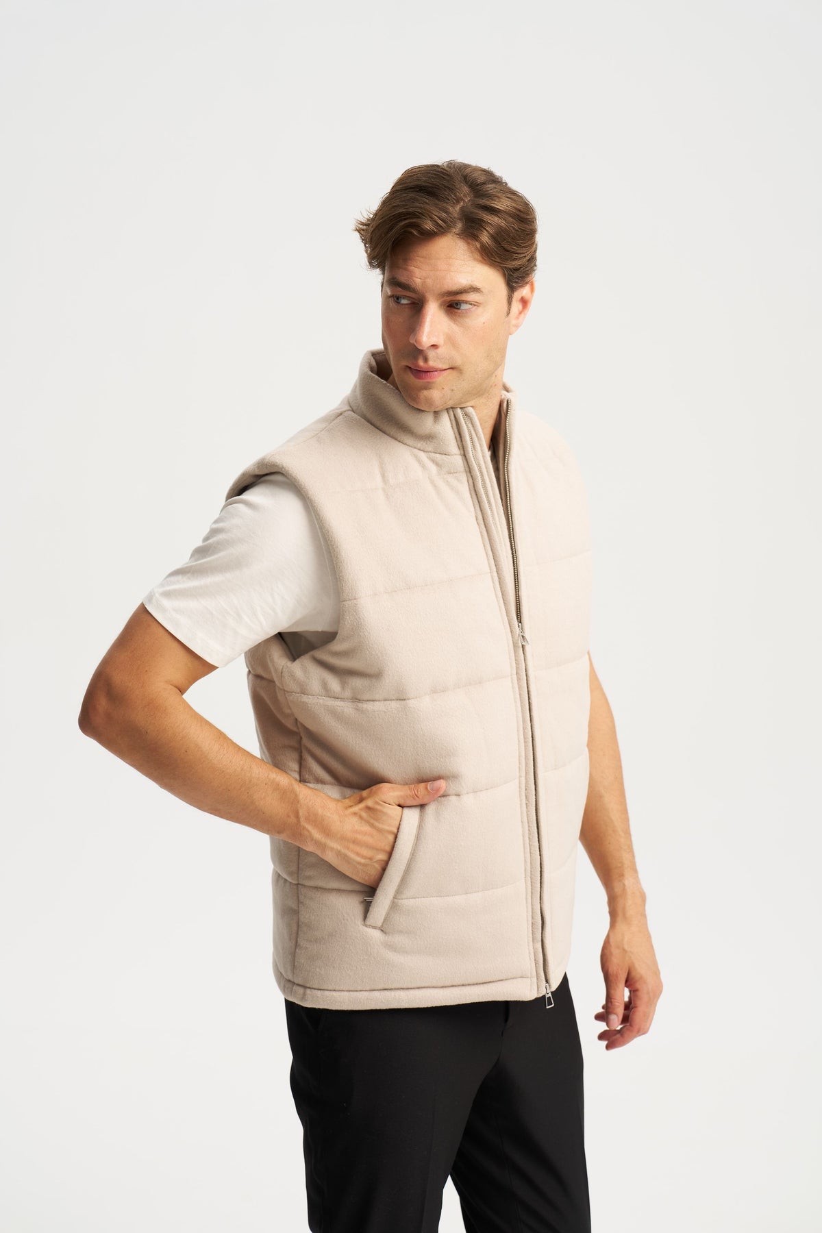 Riva Gilet Ecru