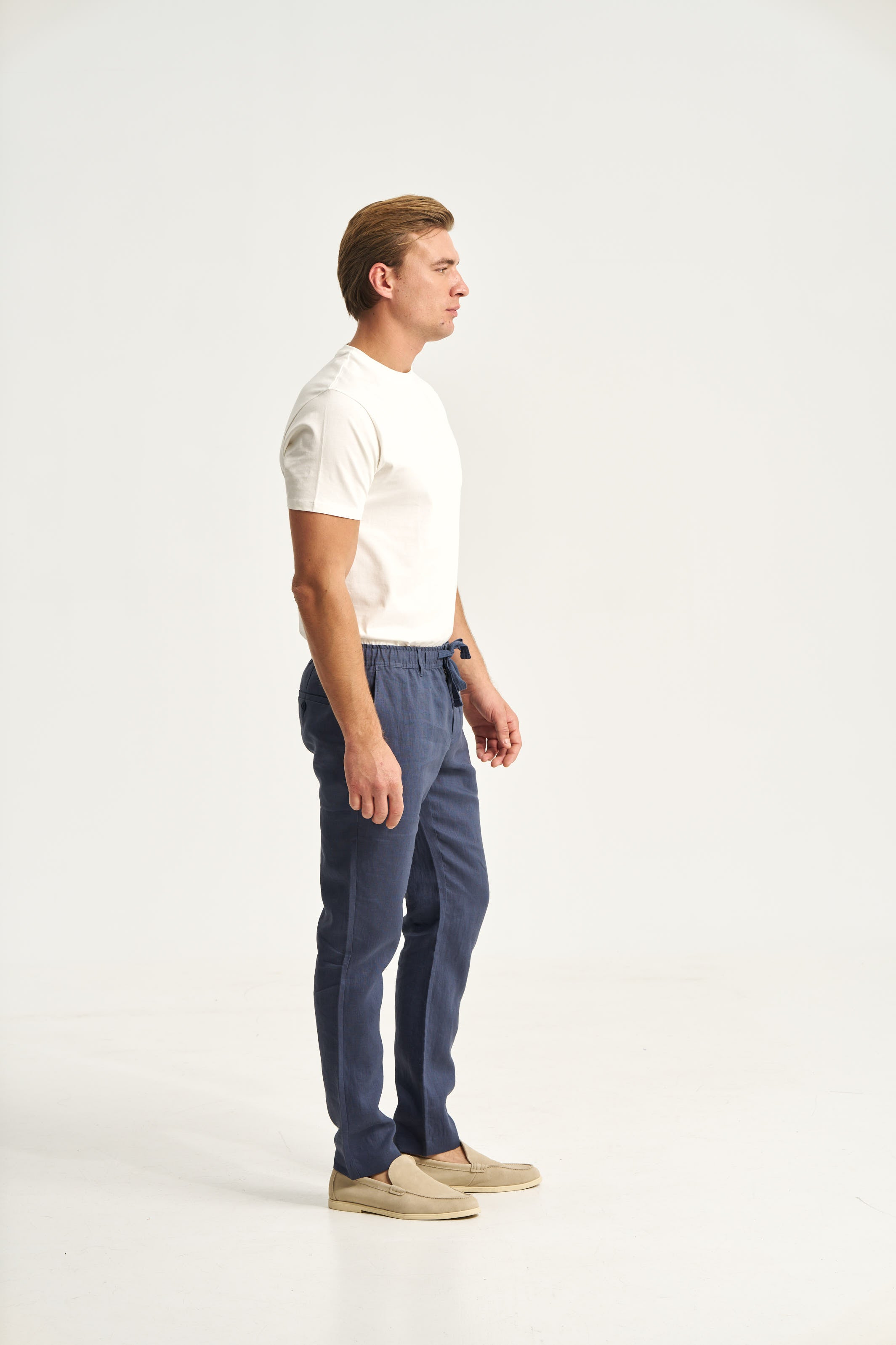 Linen Trousers Blue