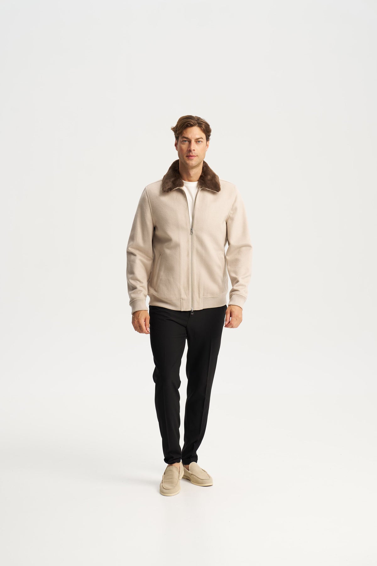 Constance Fur Jacket Beige