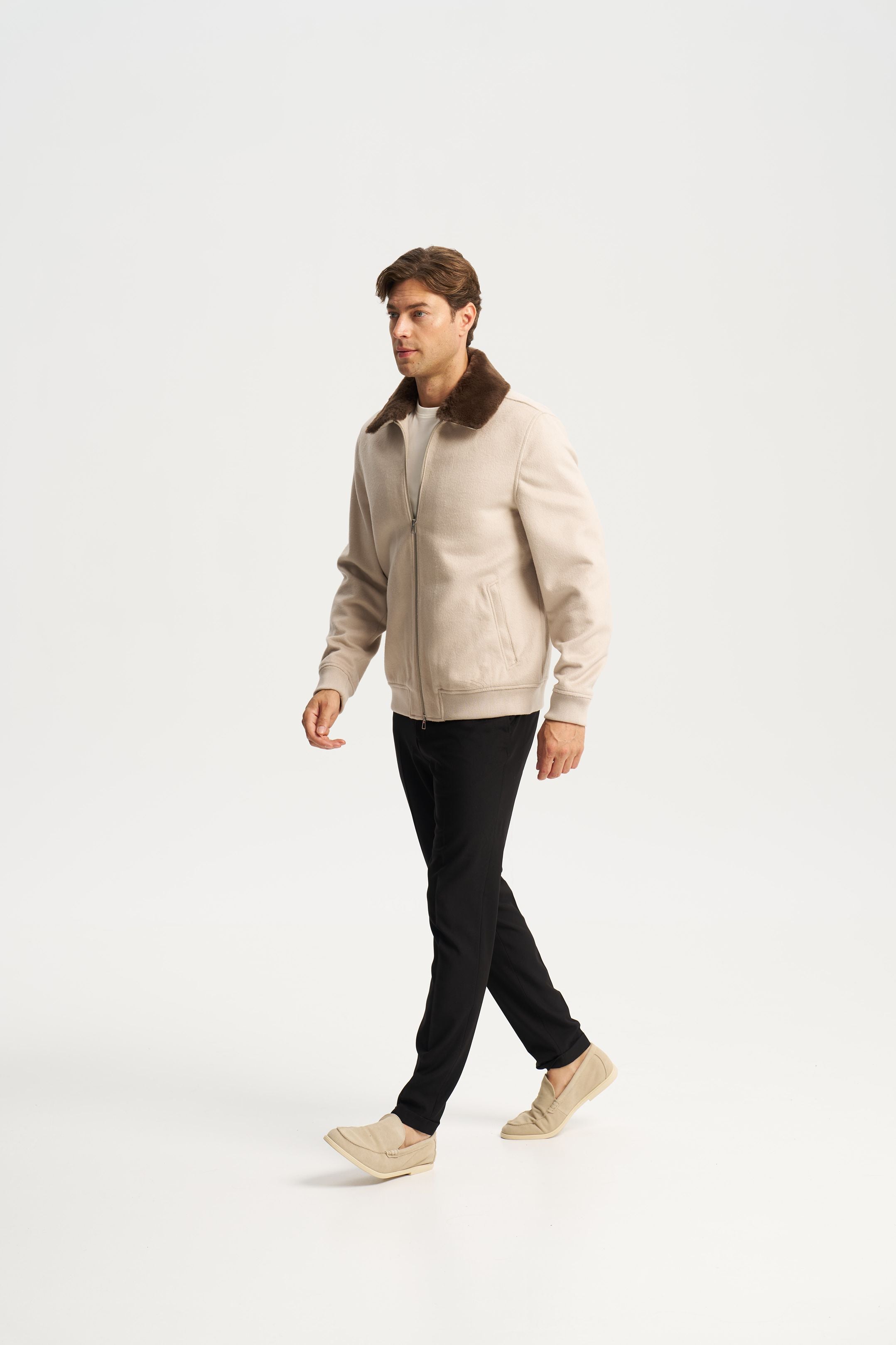 Constance Fur Jacket Beige