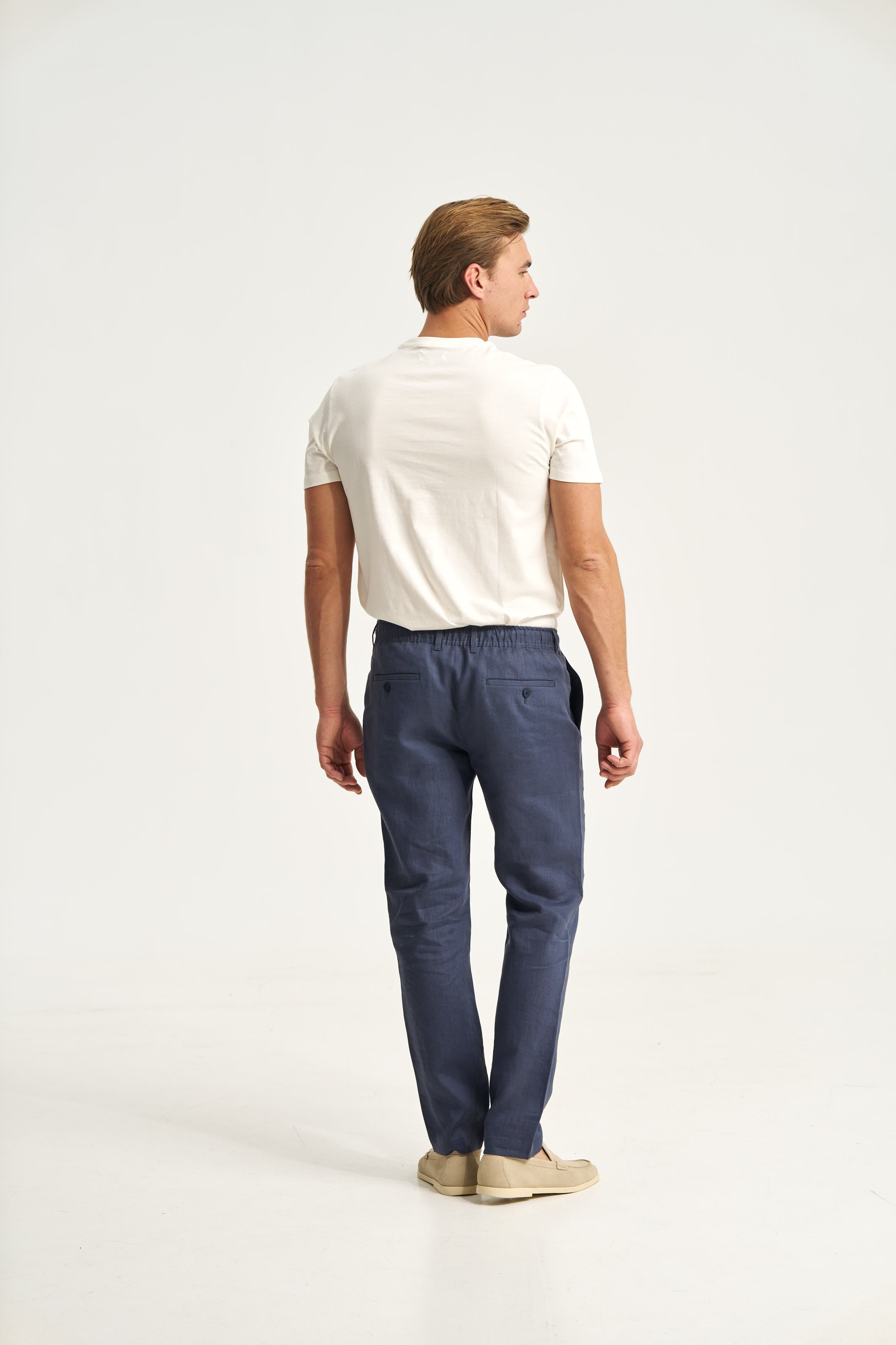 Linen Trousers Blue