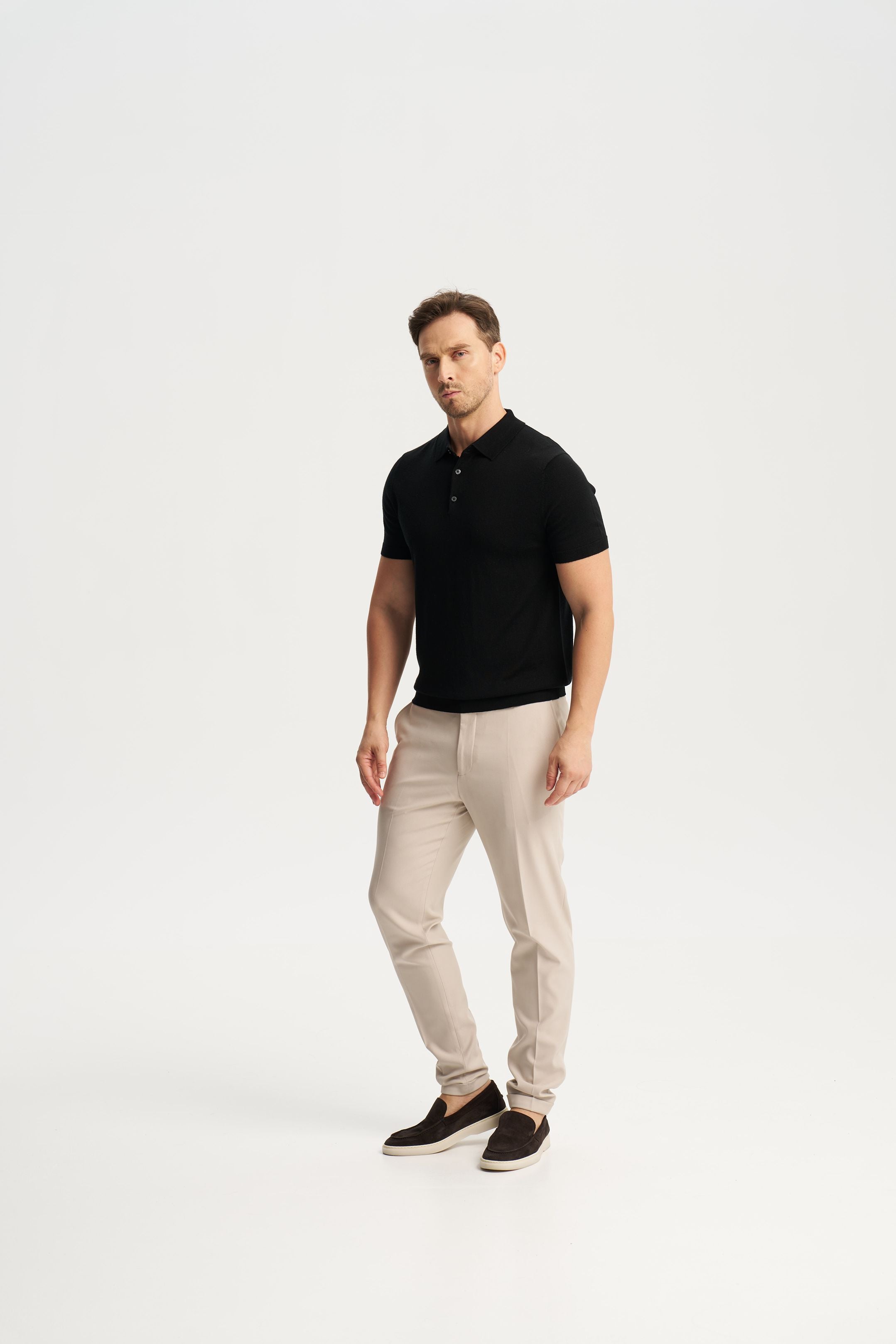 Monaco Short Sleeve Polo Black