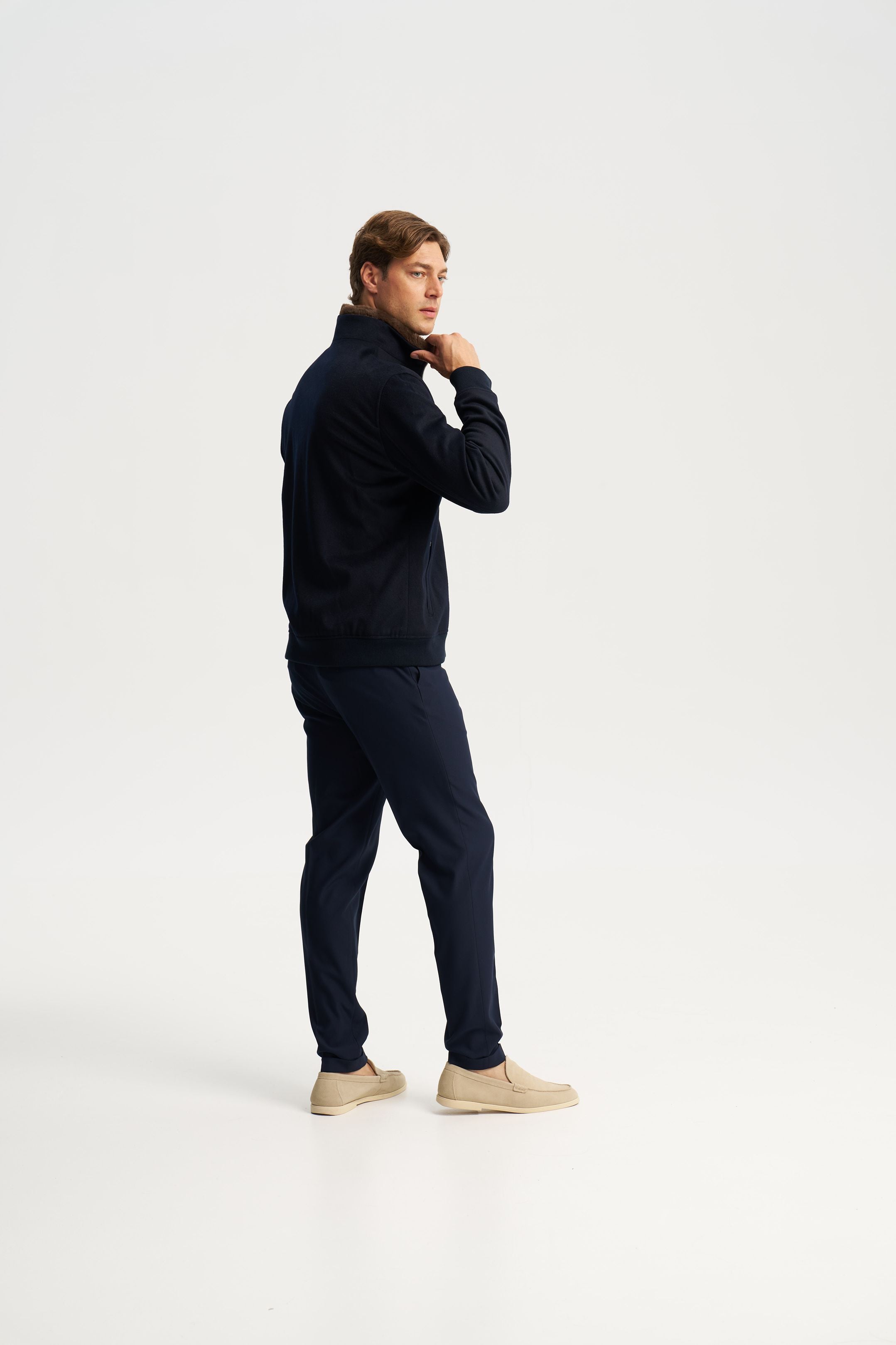 Florence Fur Jacket Navy