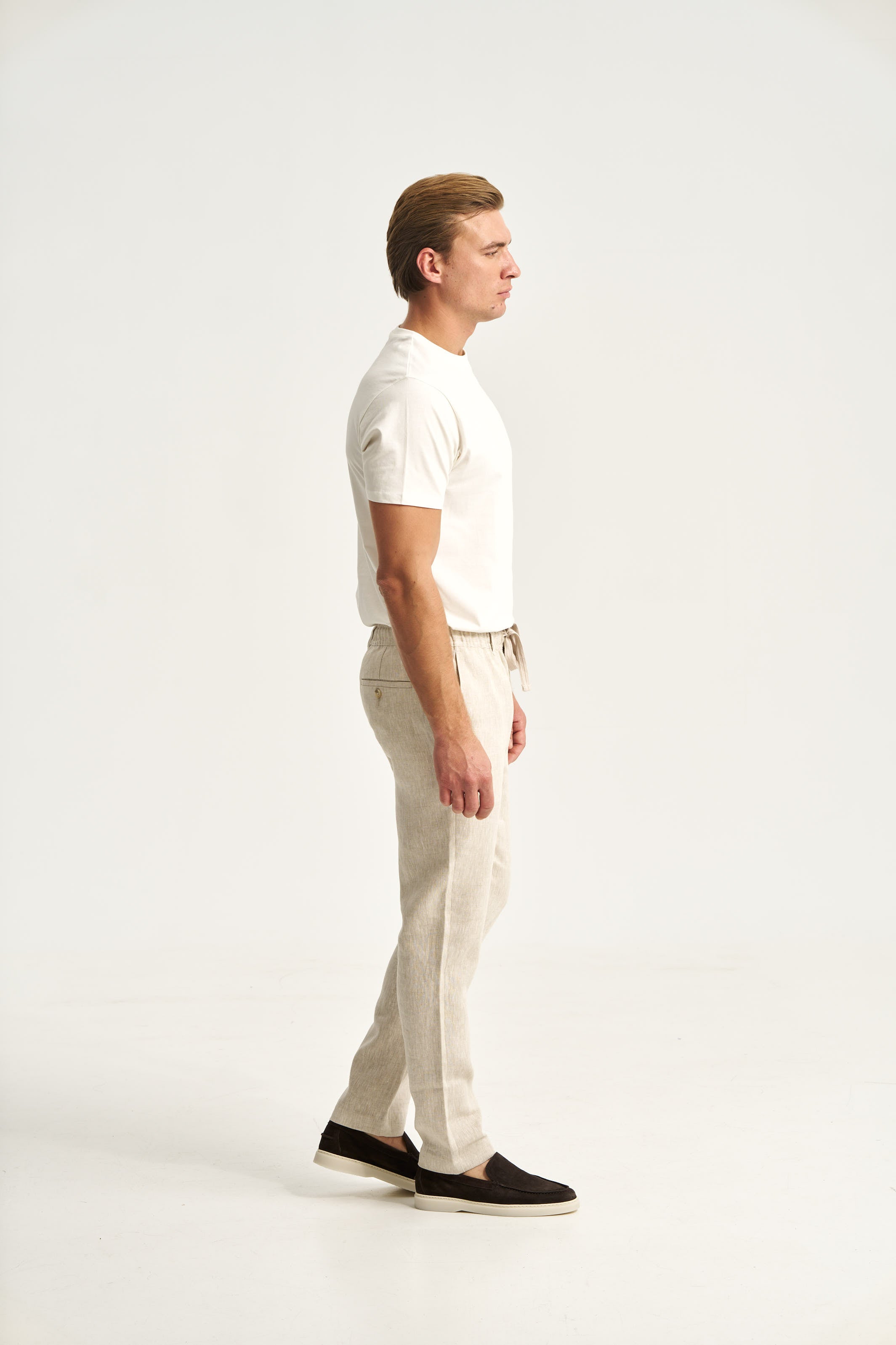 Linen Trousers Beige