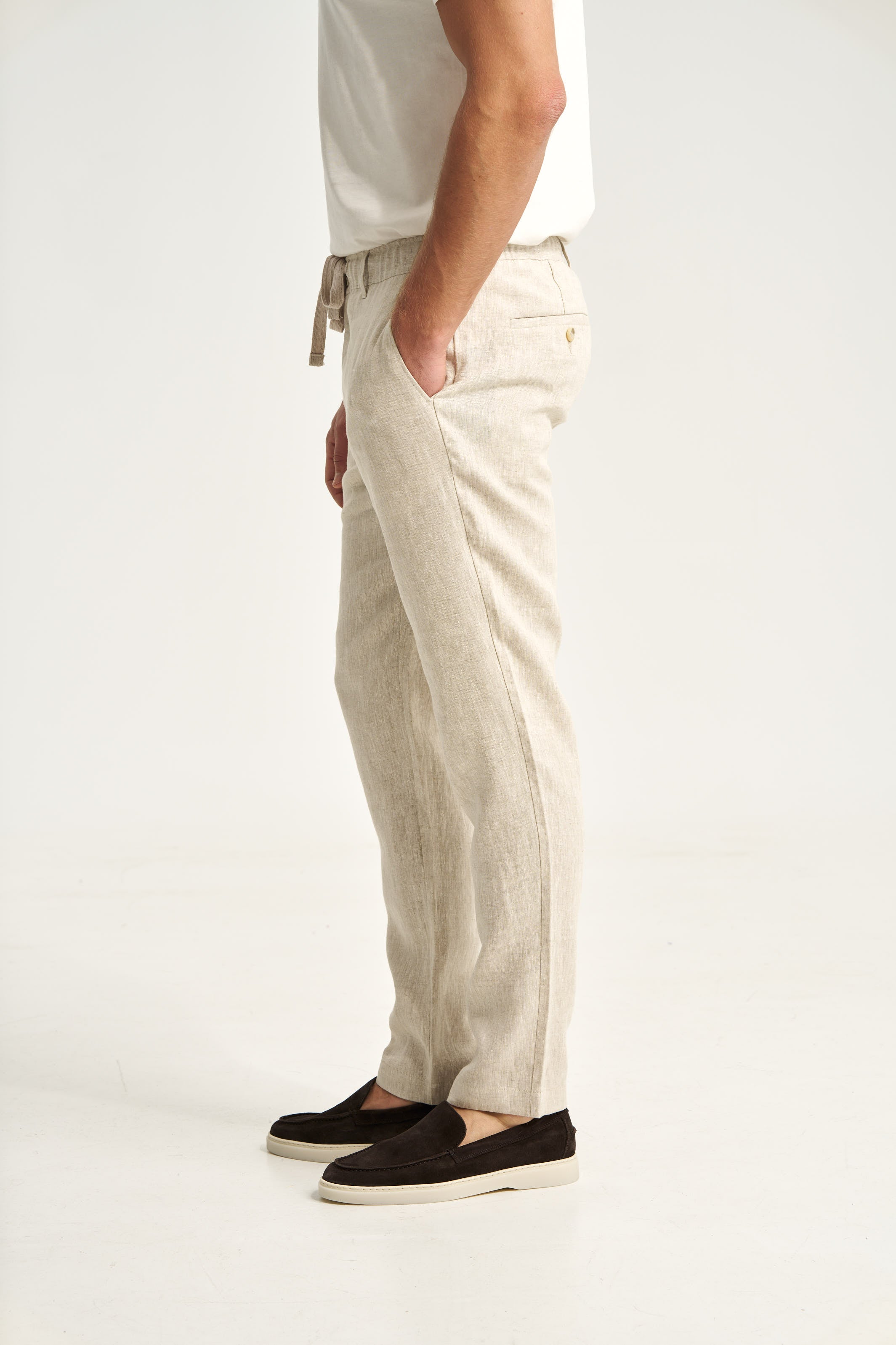 Linen Trousers Beige