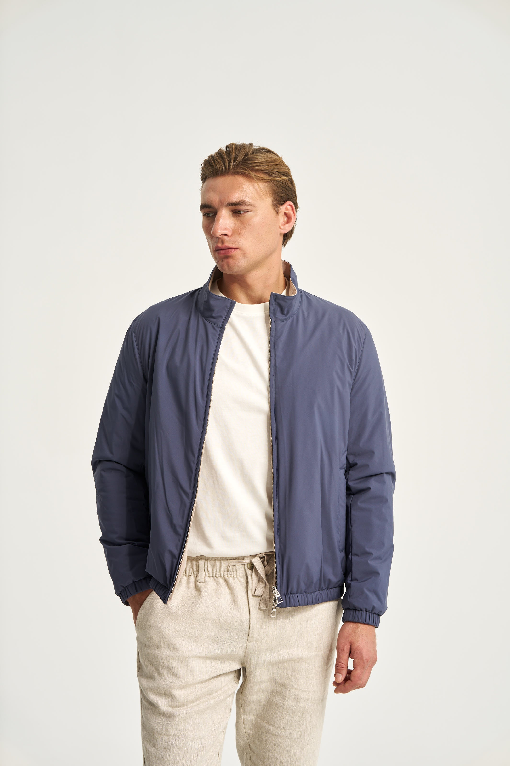Como Reversible Jacket Blue