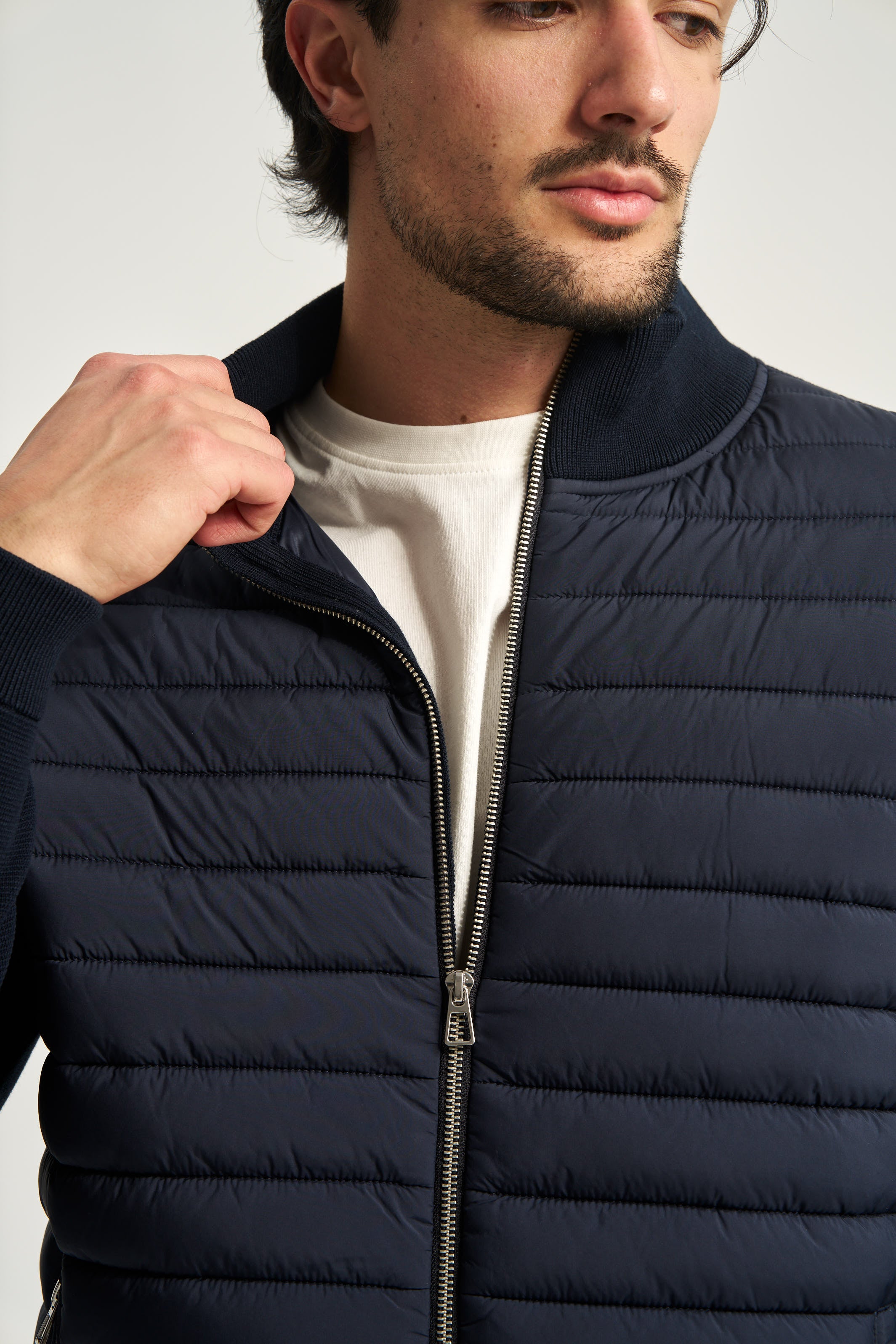Avallon Padded Cardigan Navy