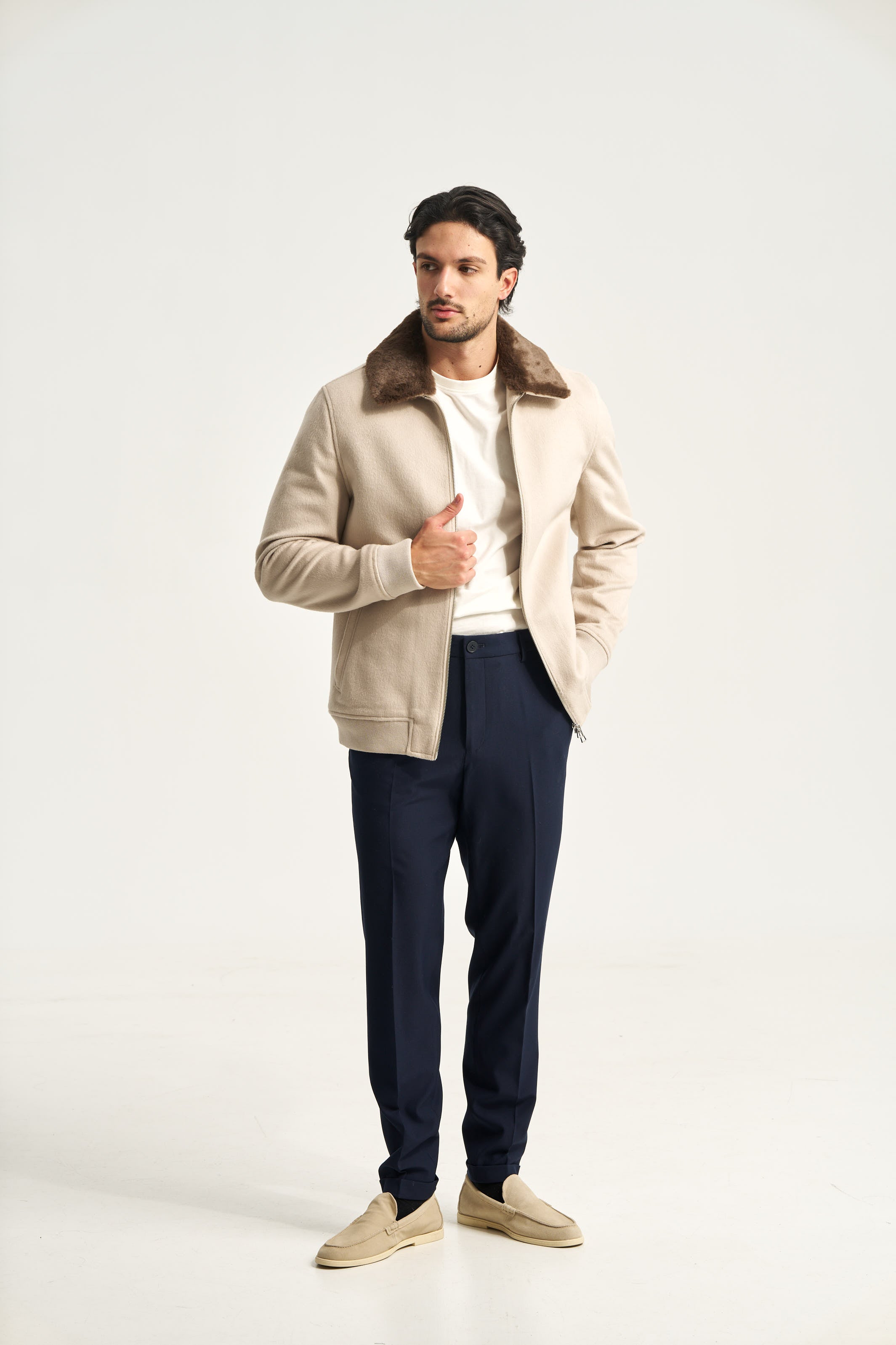 Constance Fur Jacket Beige