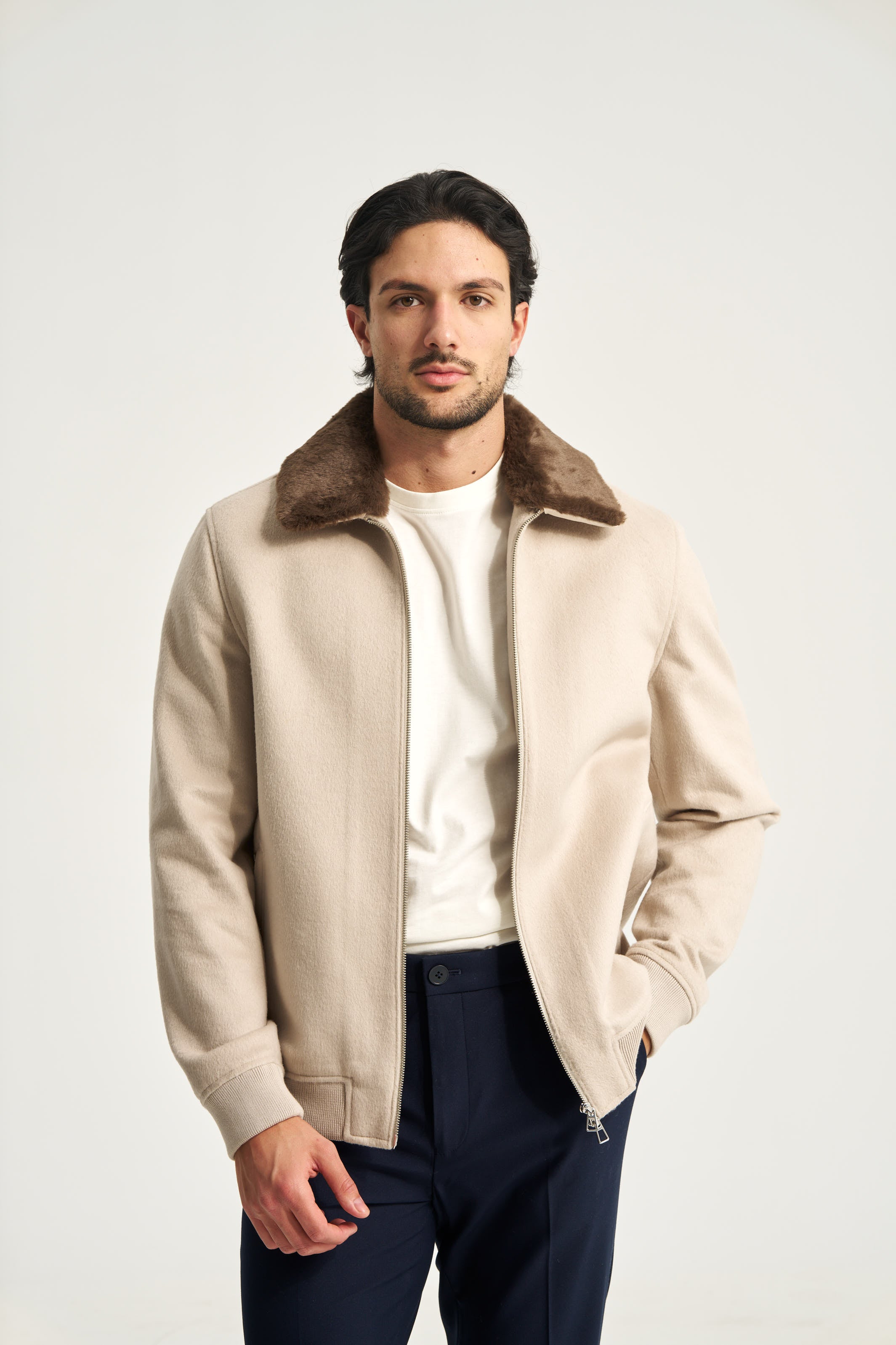 Constance Fur Jacket Beige