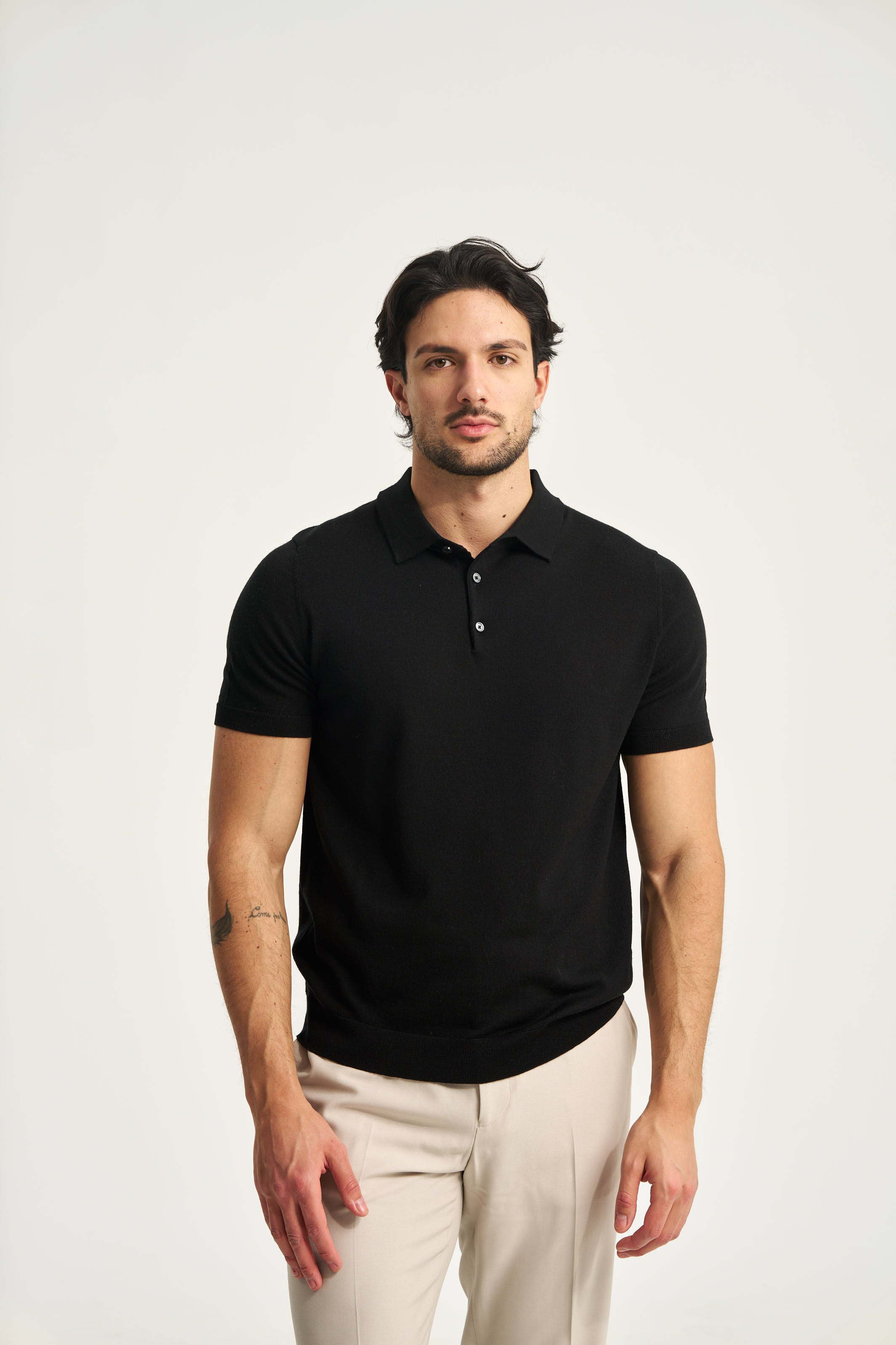 Monaco Short Sleeve Polo Black