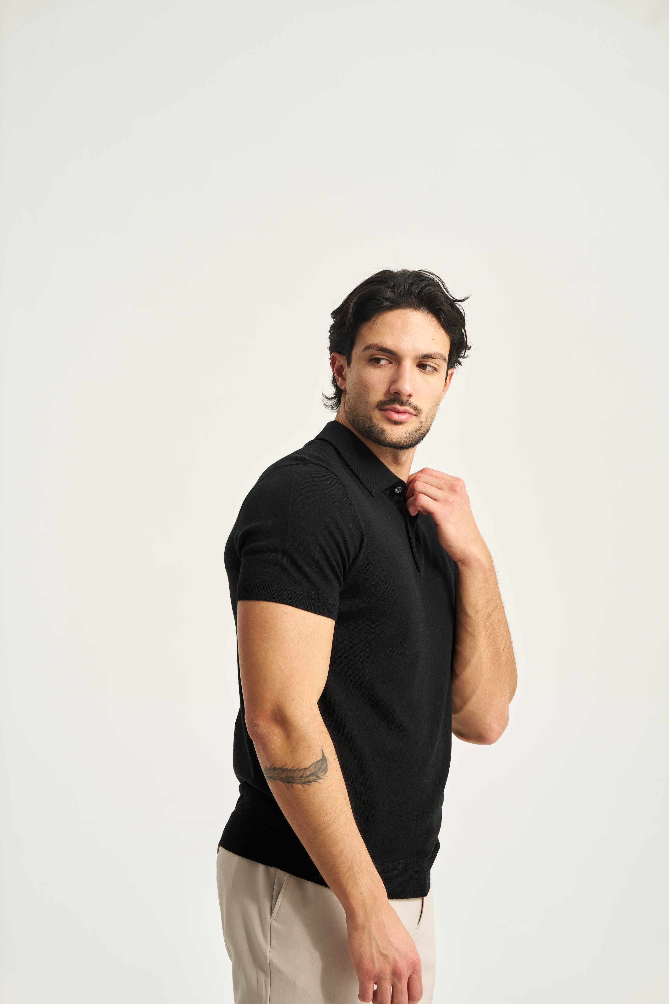 Monaco Short Sleeve Polo Black