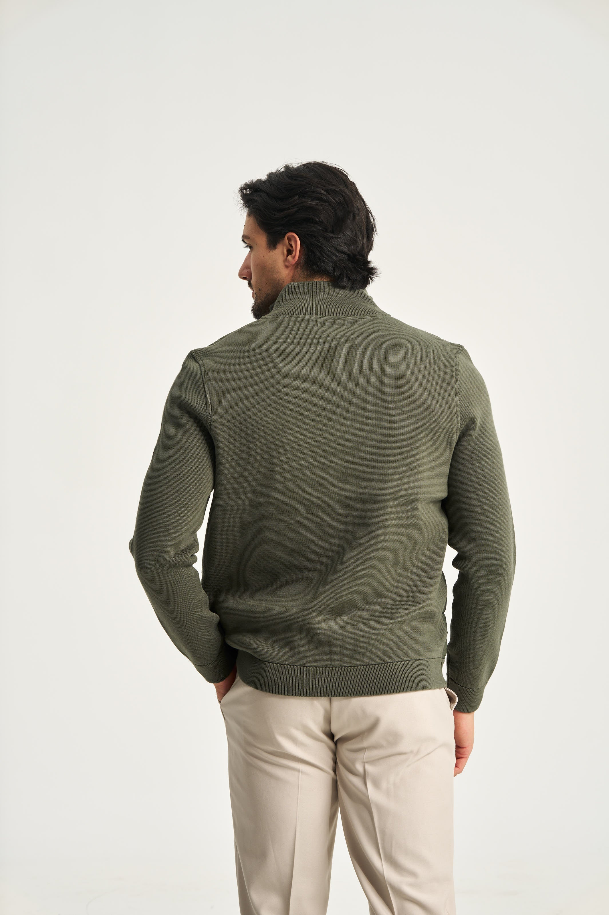 Avallon Padded Cardigan Green