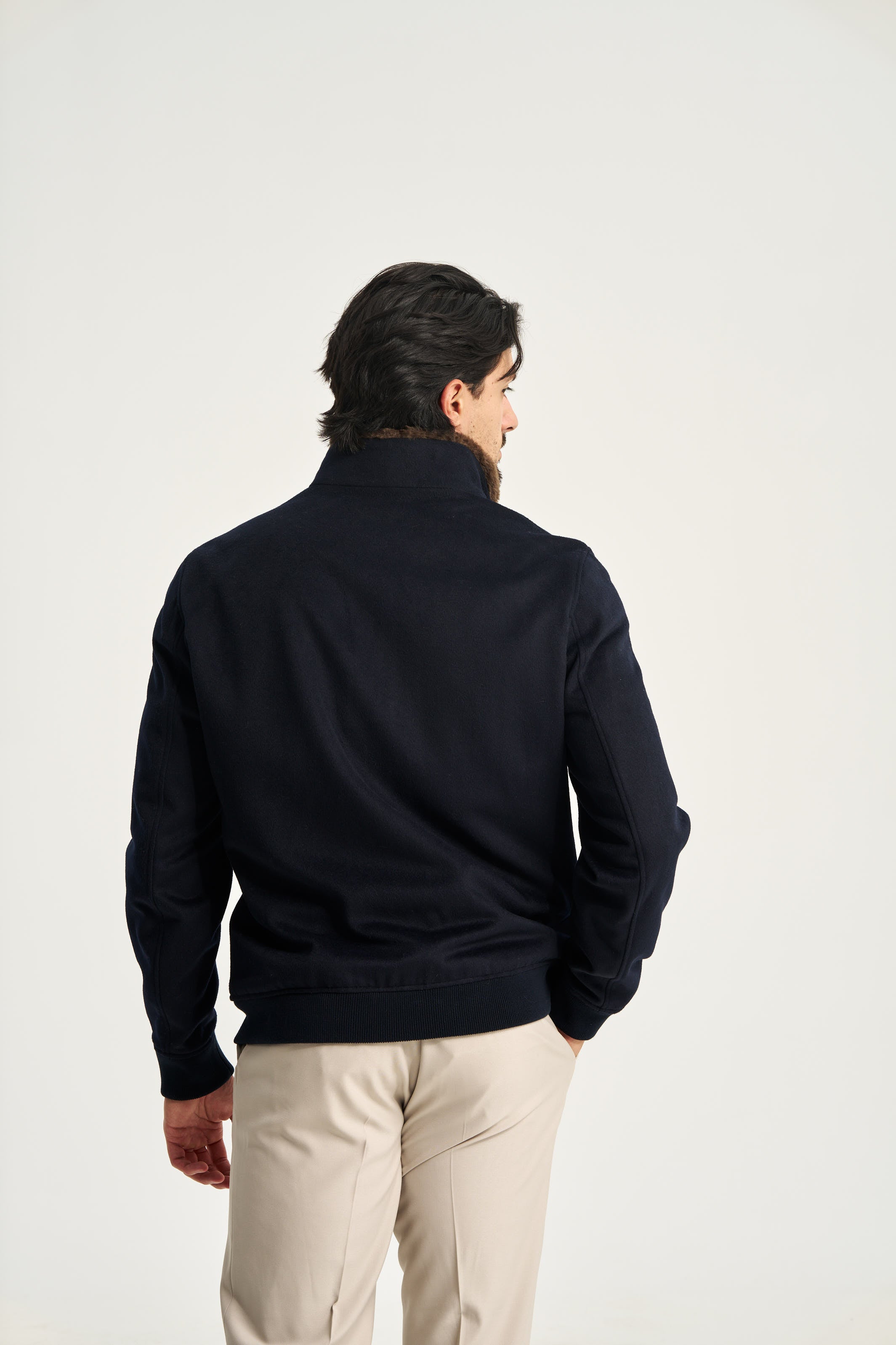 Florence Fur Jacket Navy