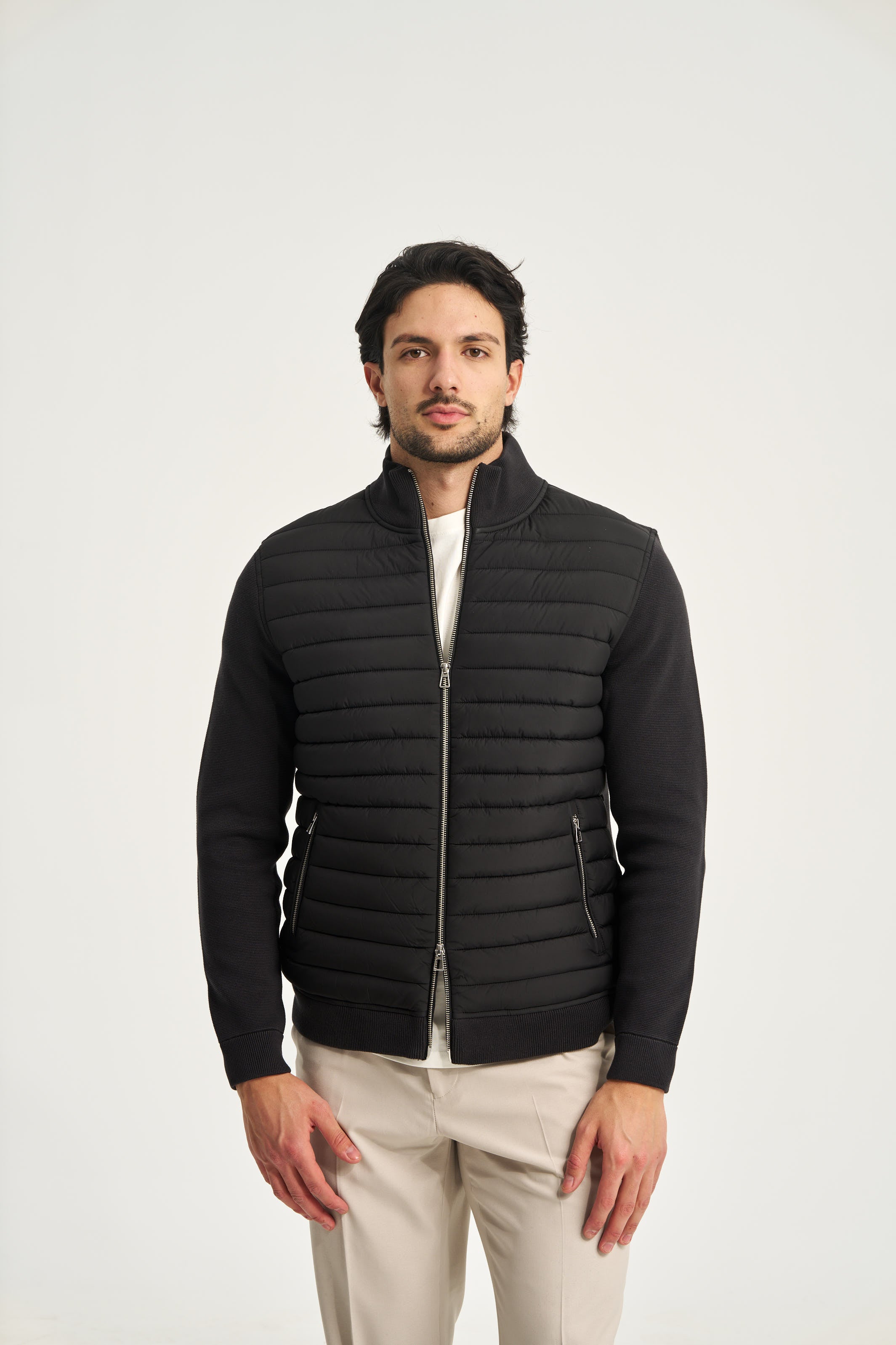 Avallon Padded Cardigan Black