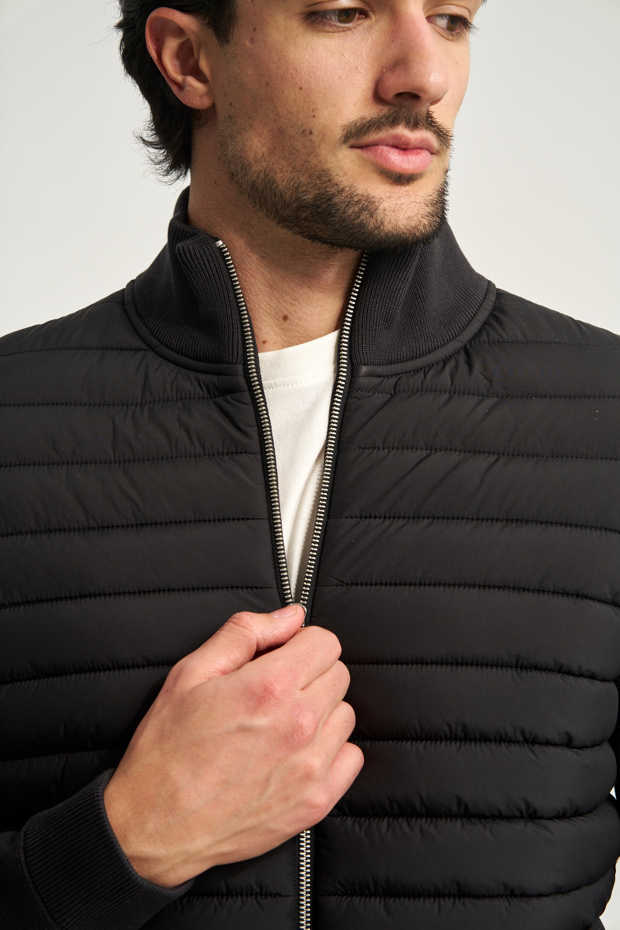 Avallon Padded Cardigan Black