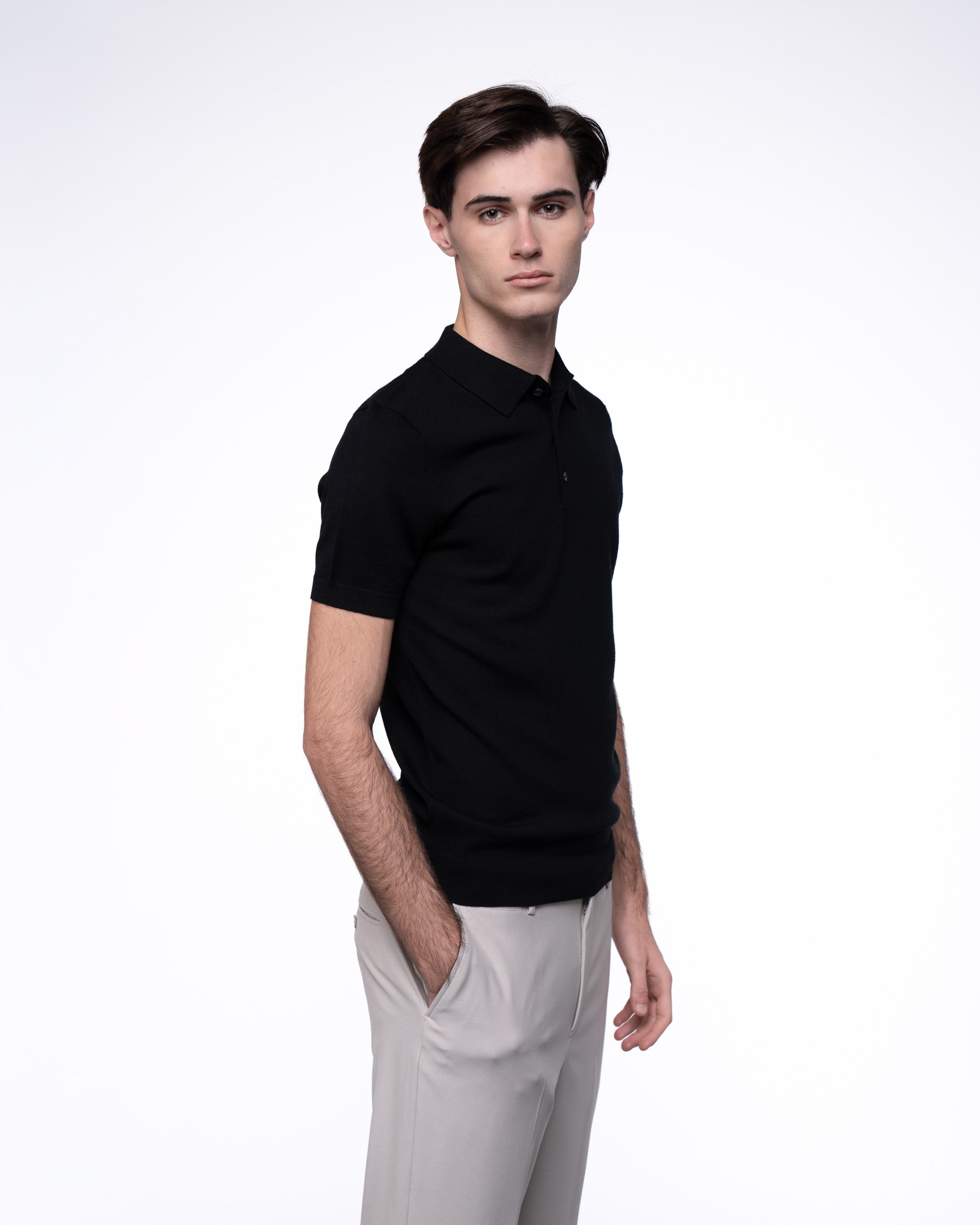 Monaco Short Sleeve Polo Black