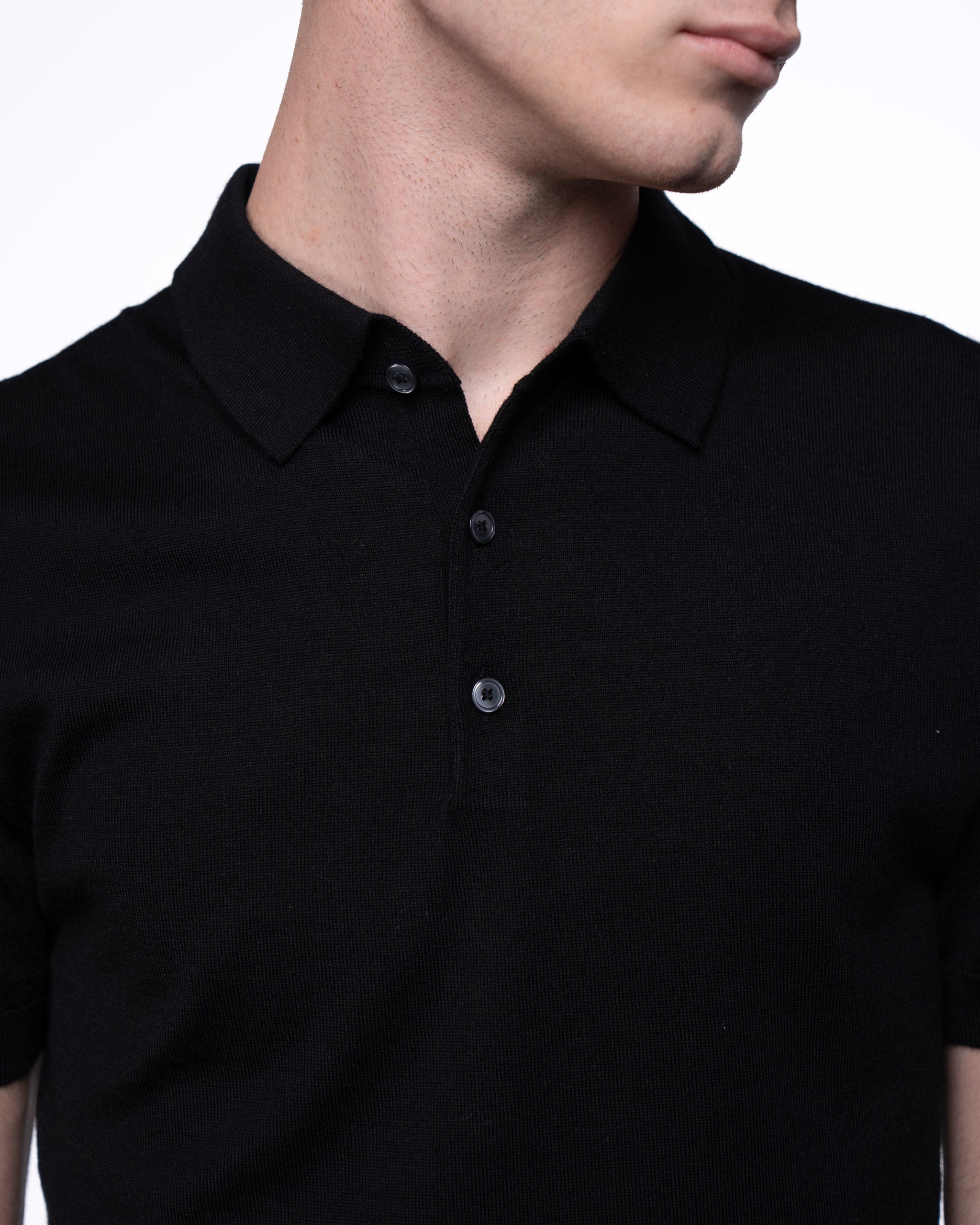 Monaco Short Sleeve Polo Black