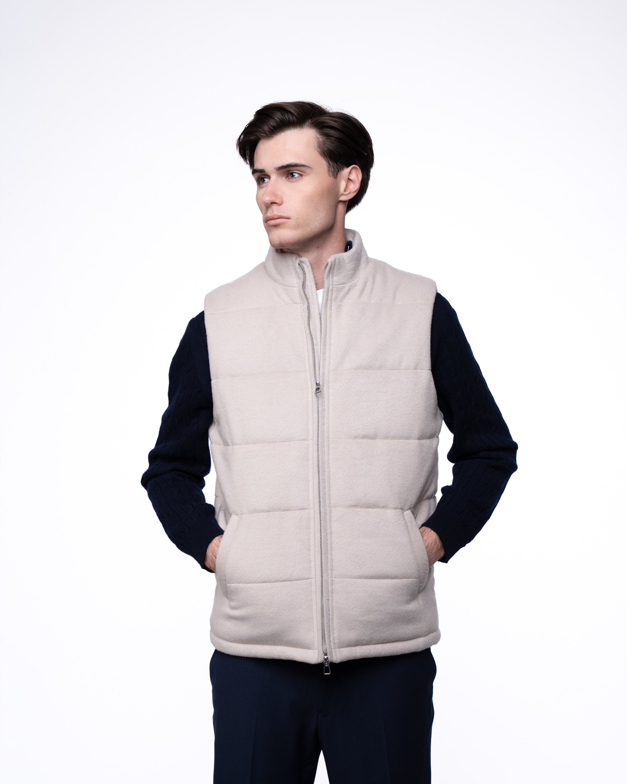 Riva Gilet Ecru