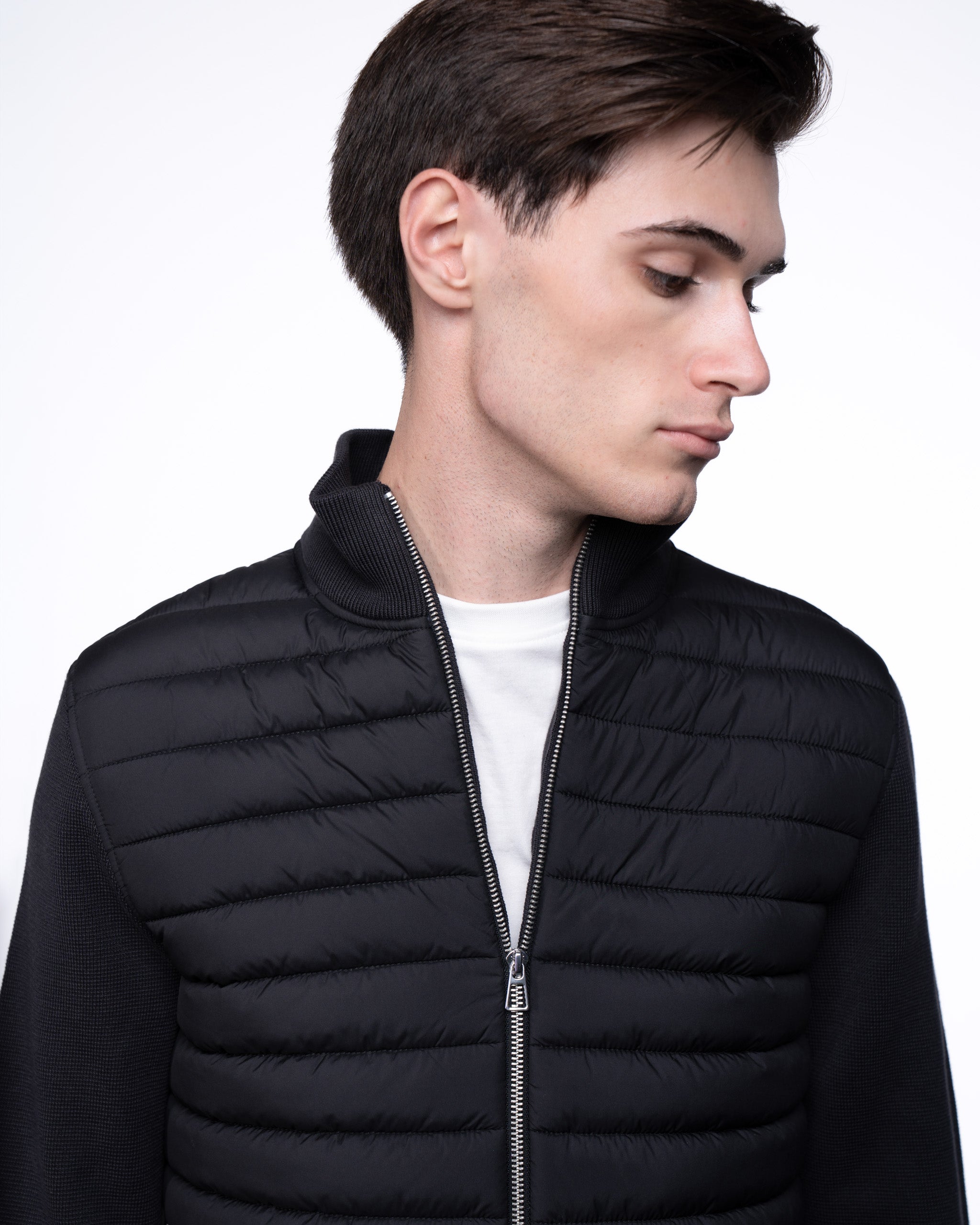 Avallon Padded Cardigan Black