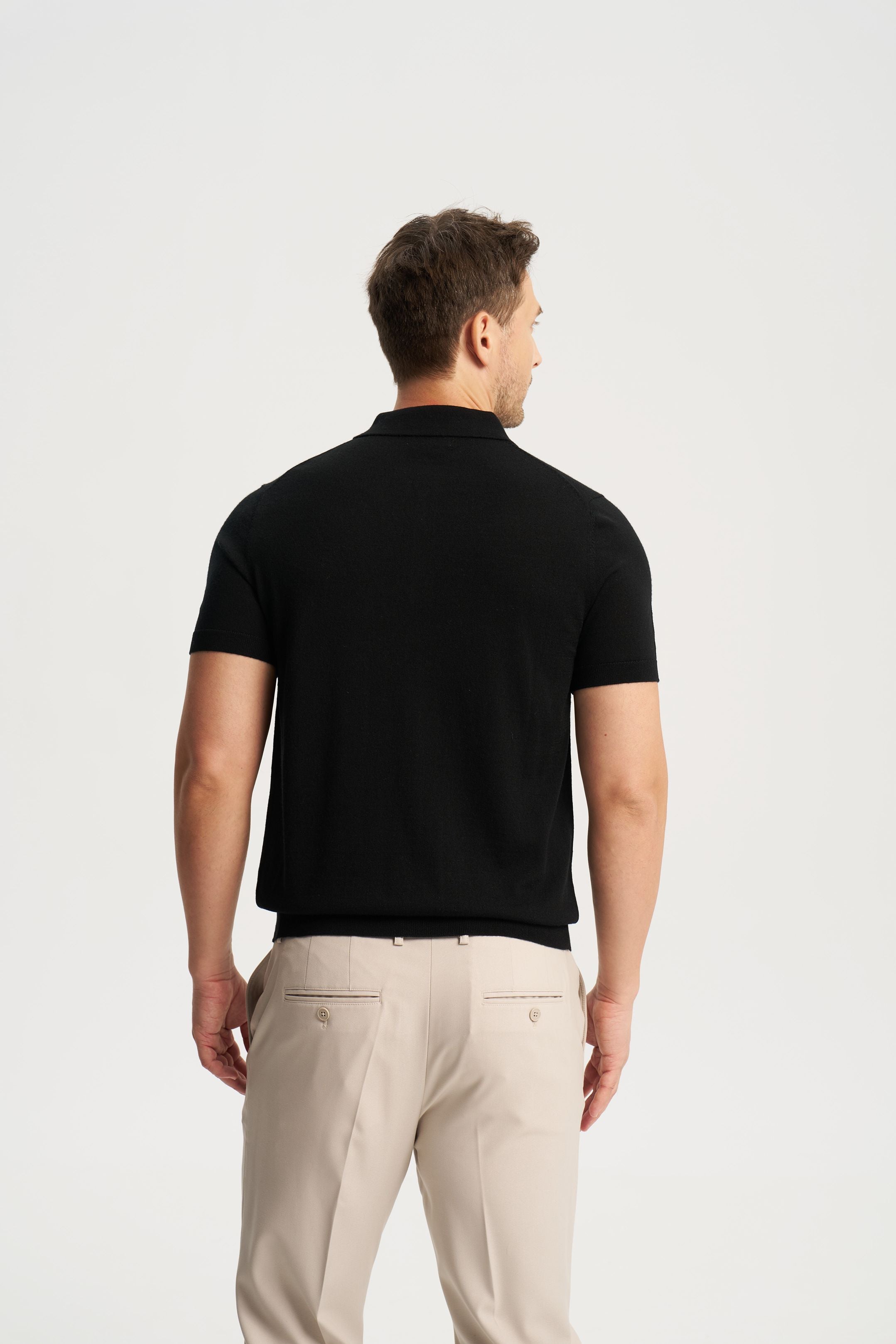 Monaco Short Sleeve Polo Black