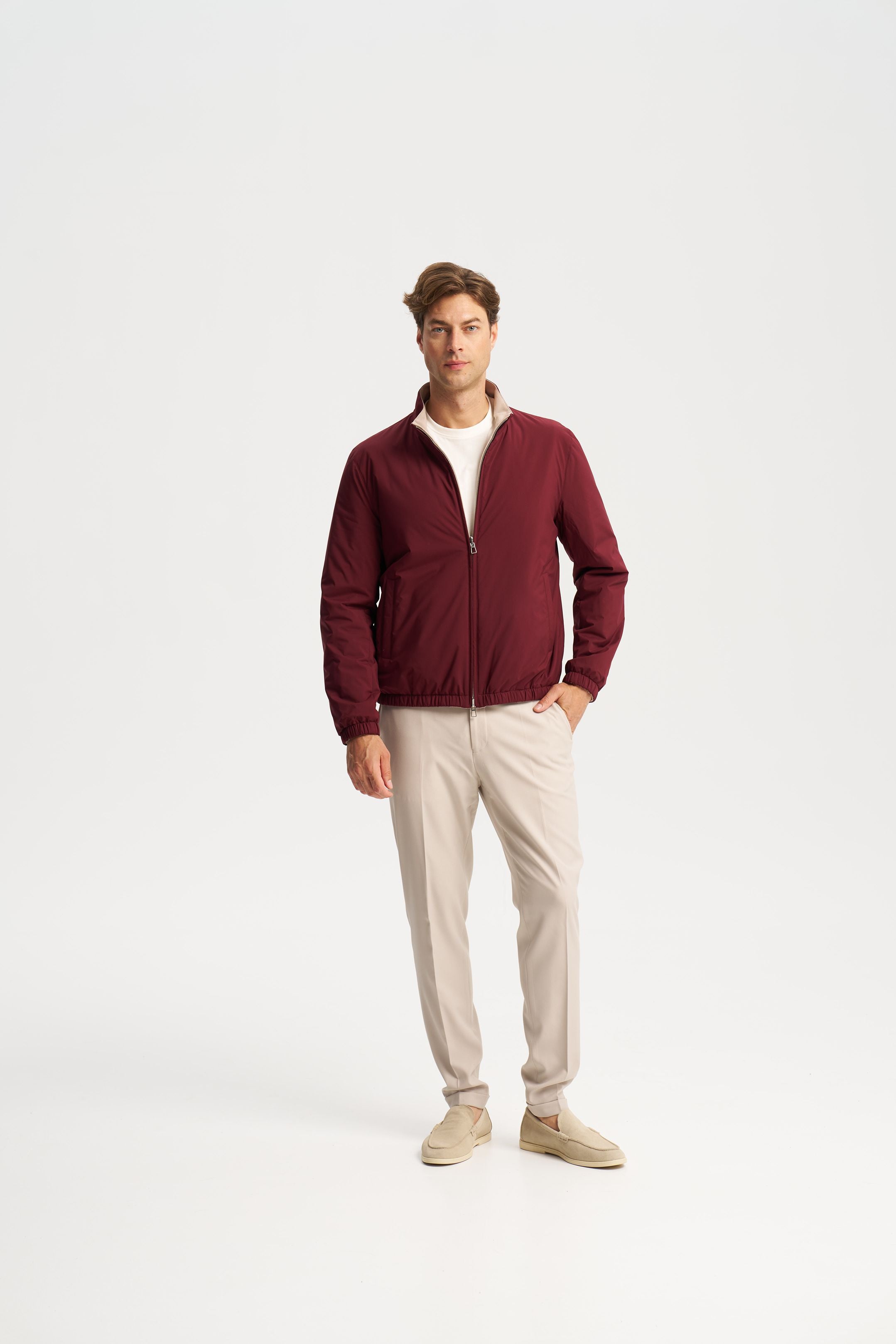 Como Reversible Jacket Burgundy
