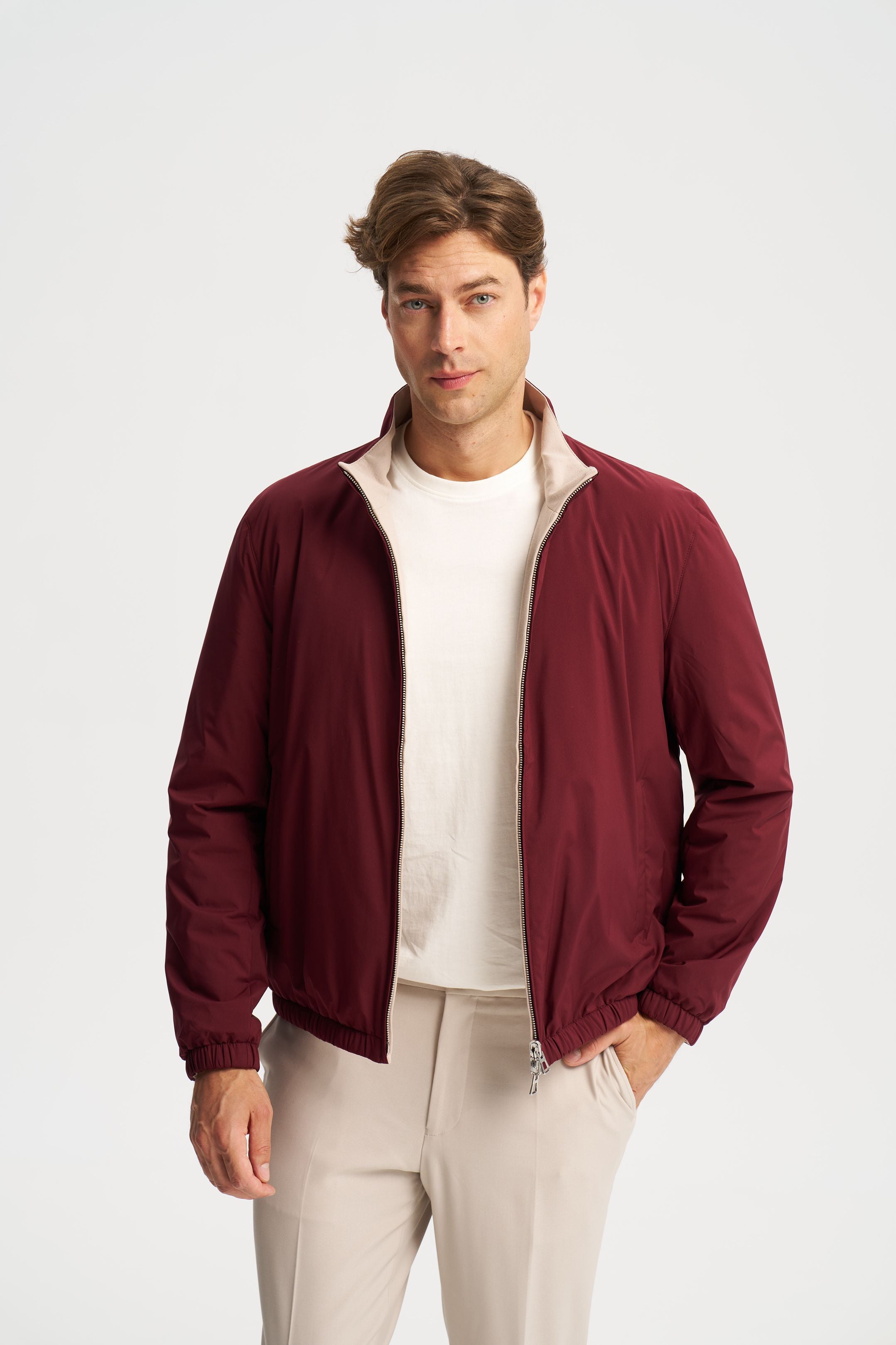 Como Reversible Jacket Burgundy