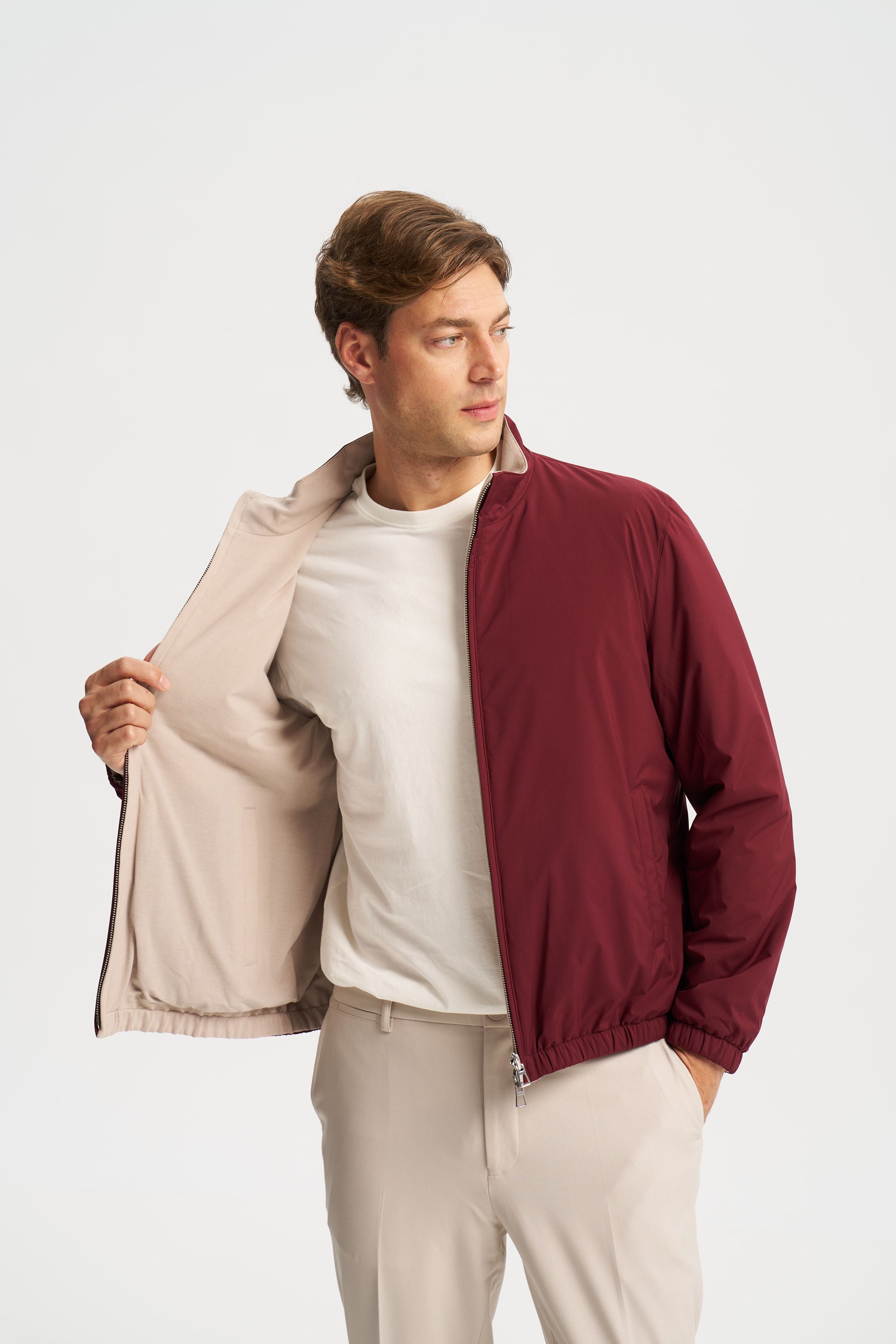 Como Reversible Jacket Burgundy