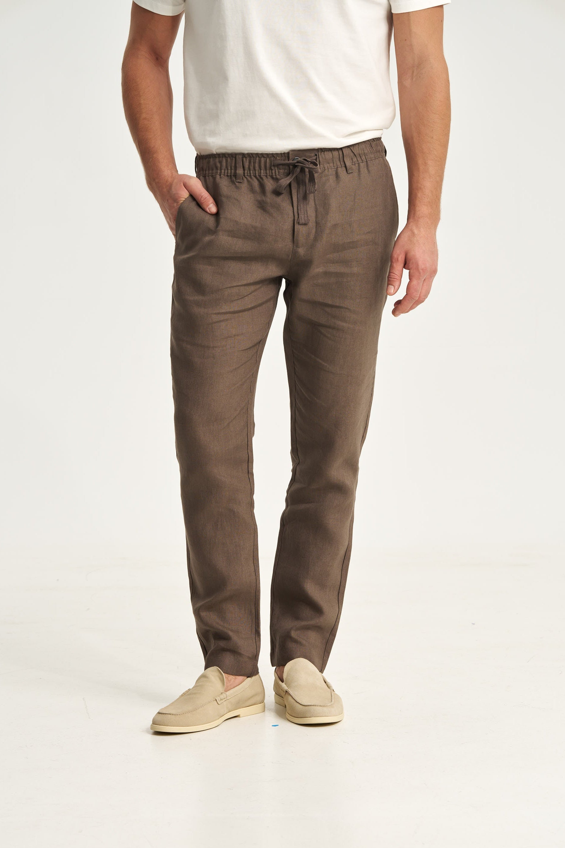 Linen Trousers Brown