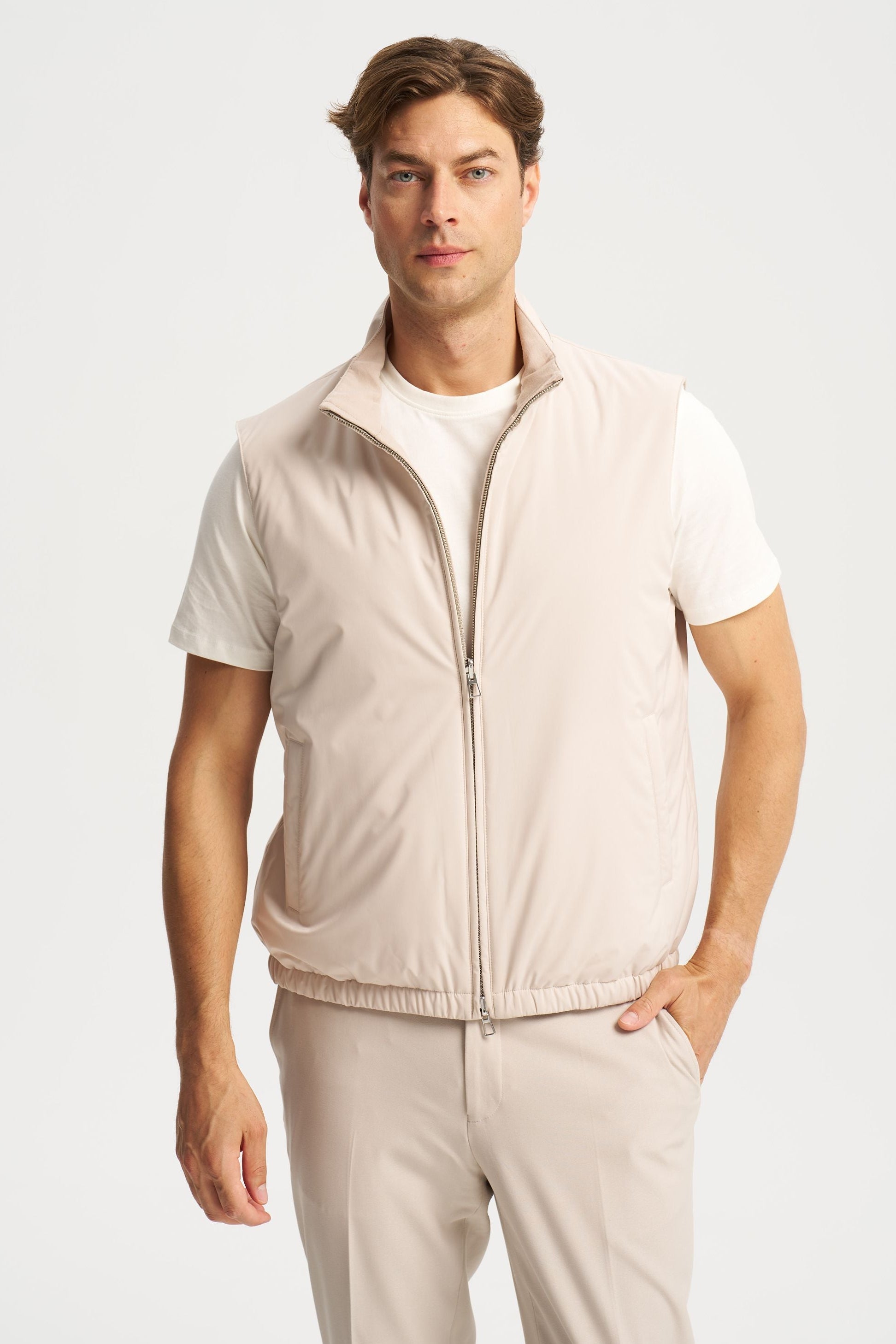 Como Reversible Vest Beige