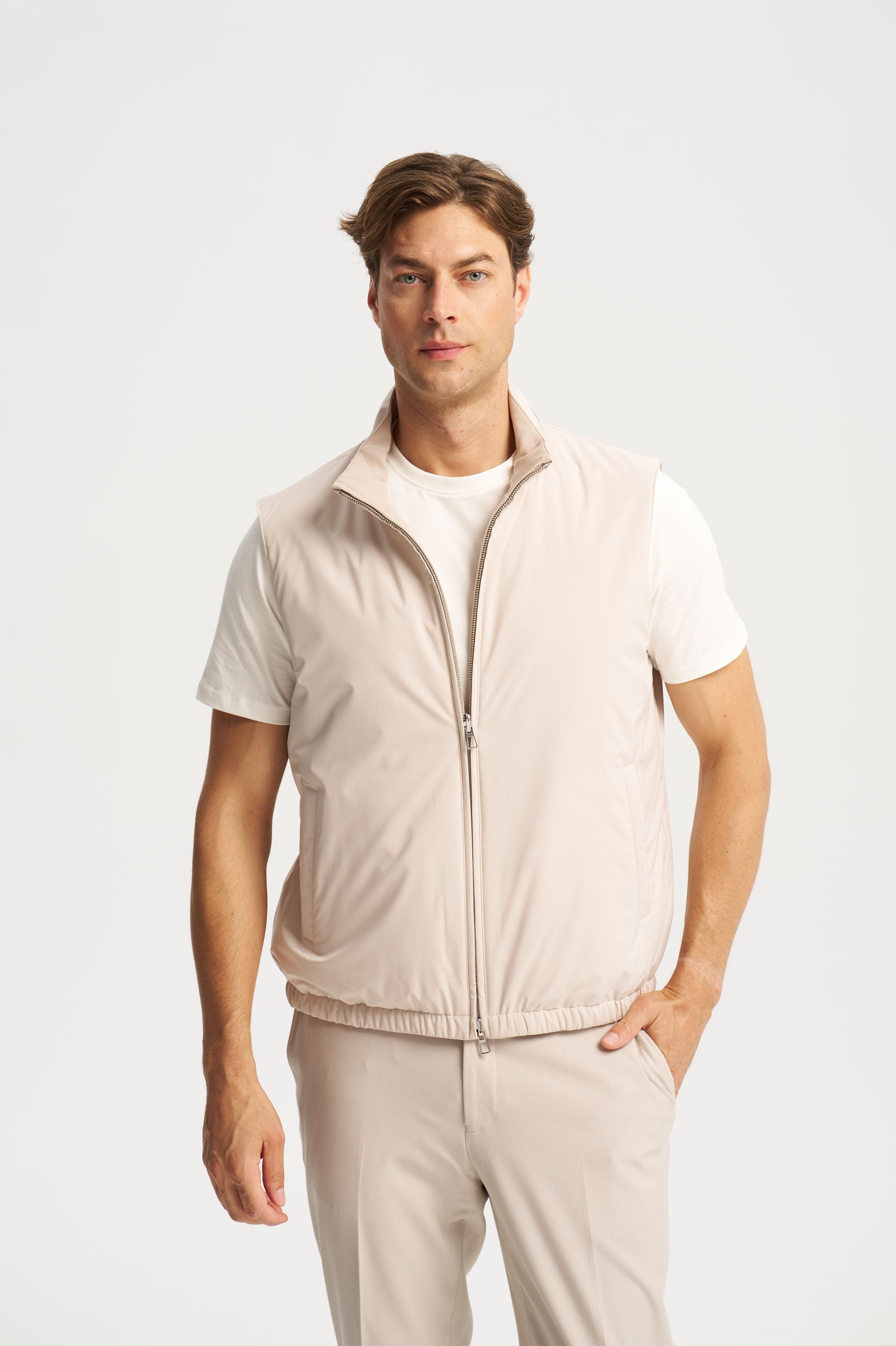 Como Reversible Vest Beige