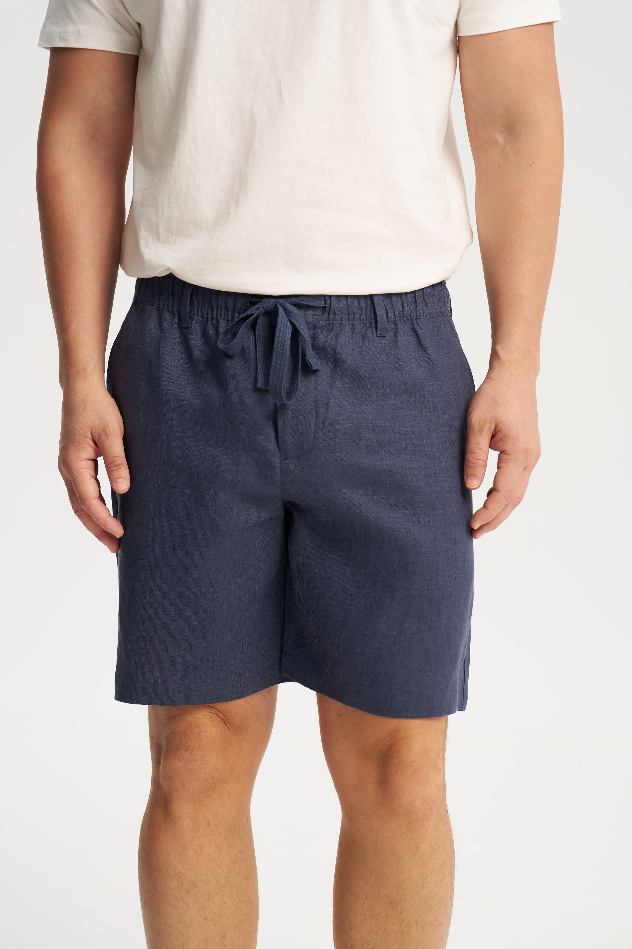 Linen Shorts Blue