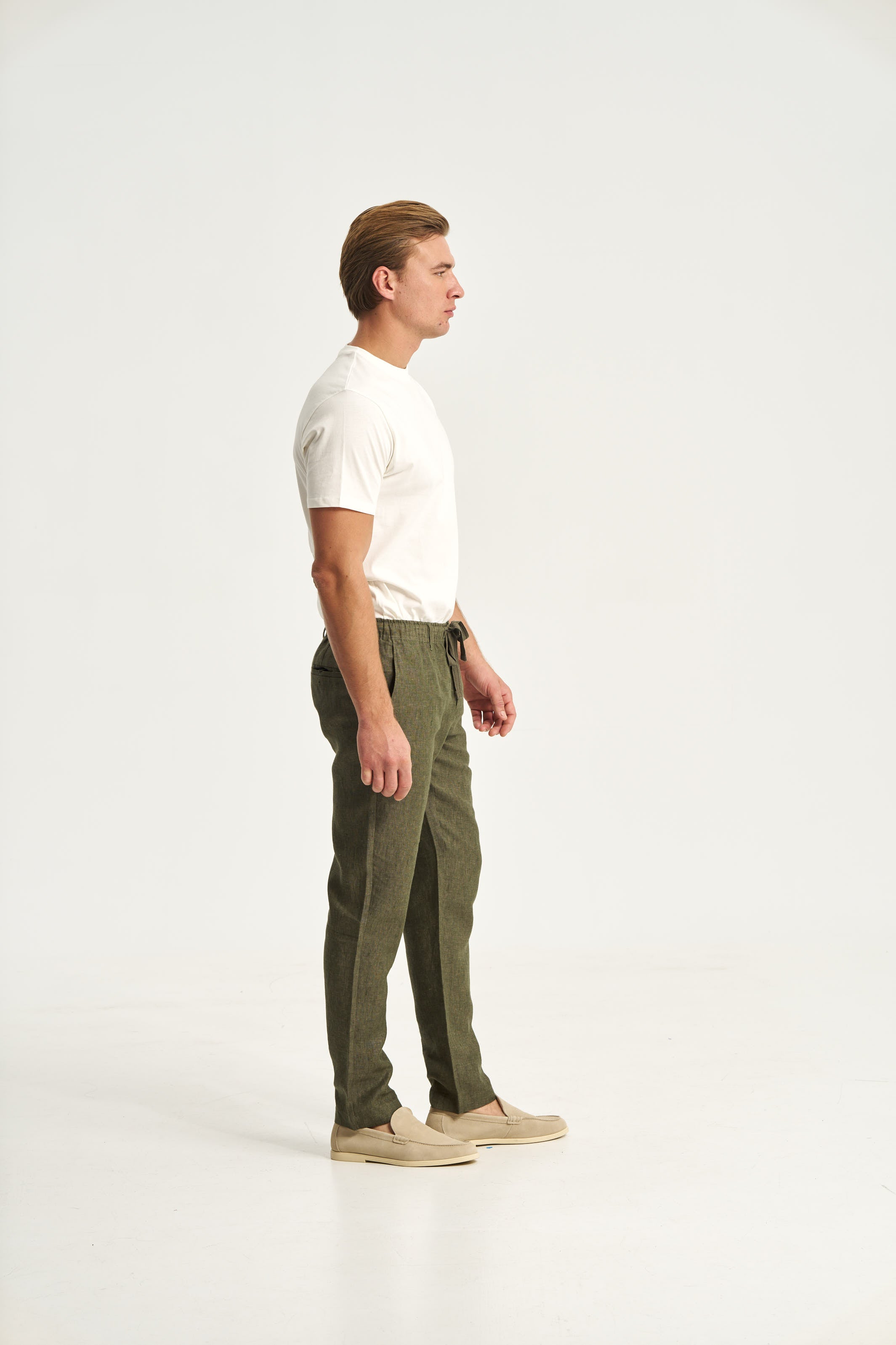 Linen Trousers Green