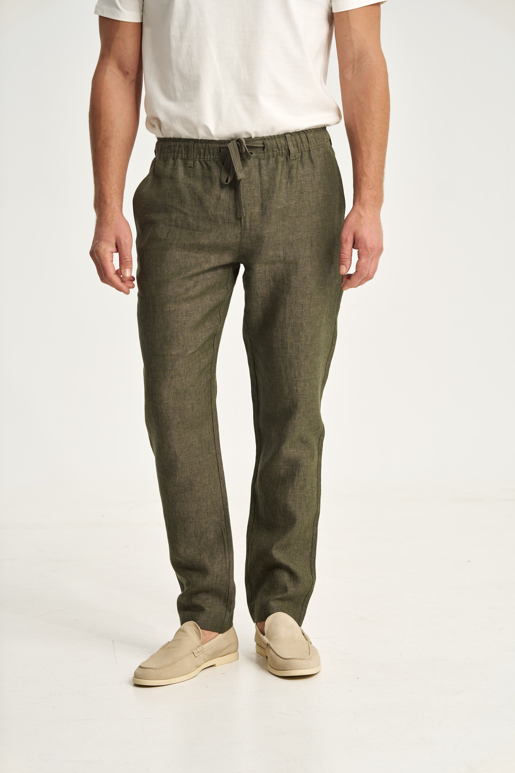 Linen Trousers Green